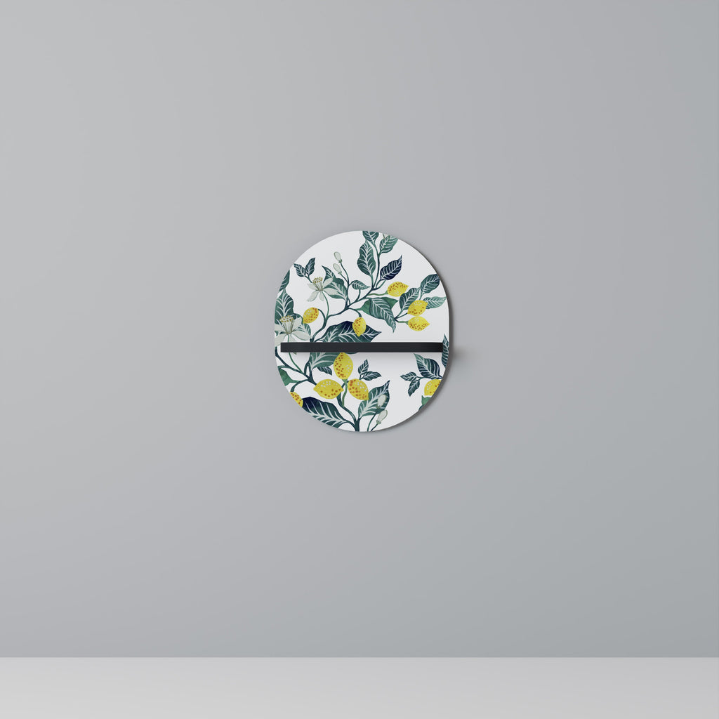 Étagère ovale LEMON TREE en finition noire