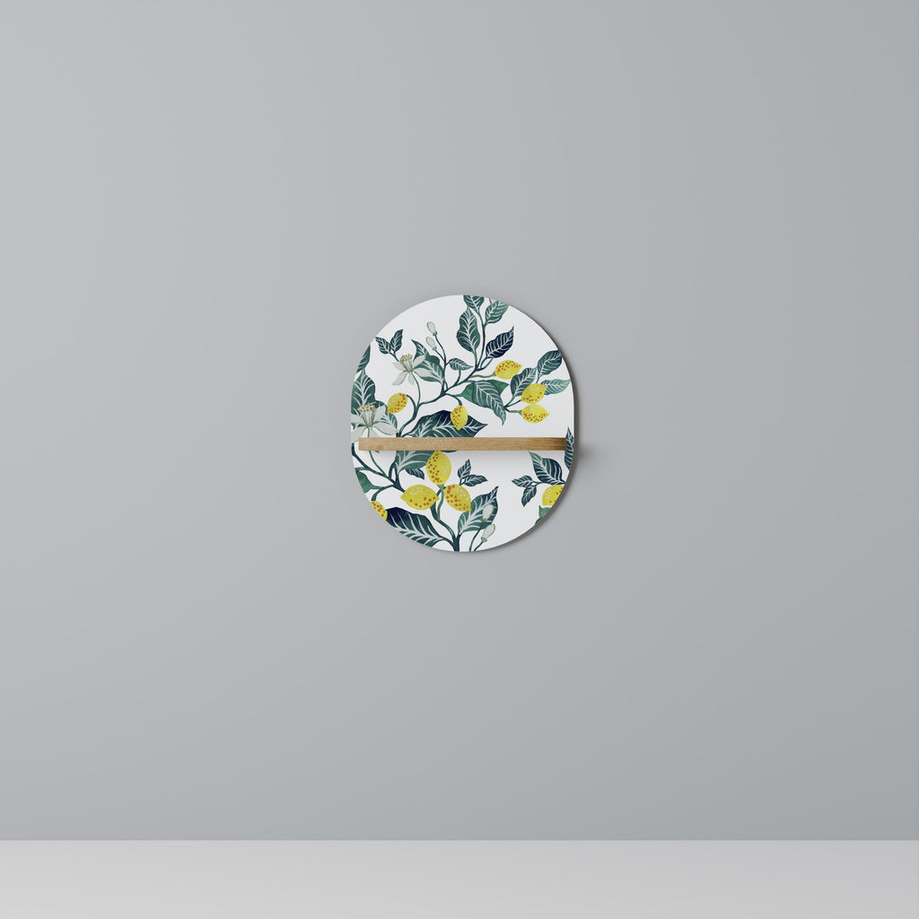 Étagère ovale LEMON TREE effet chêne