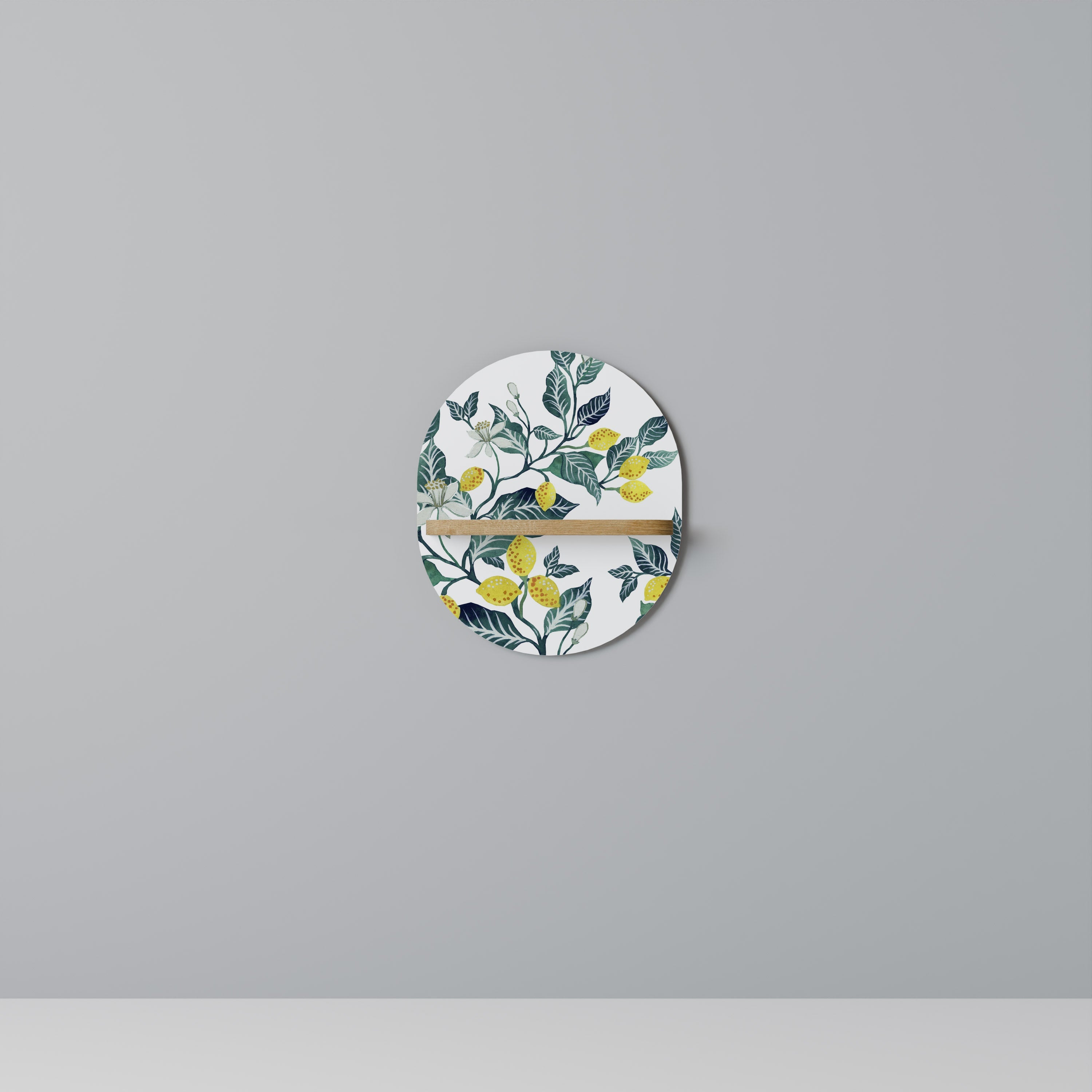 Étagère ovale LEMON TREE effet chêne