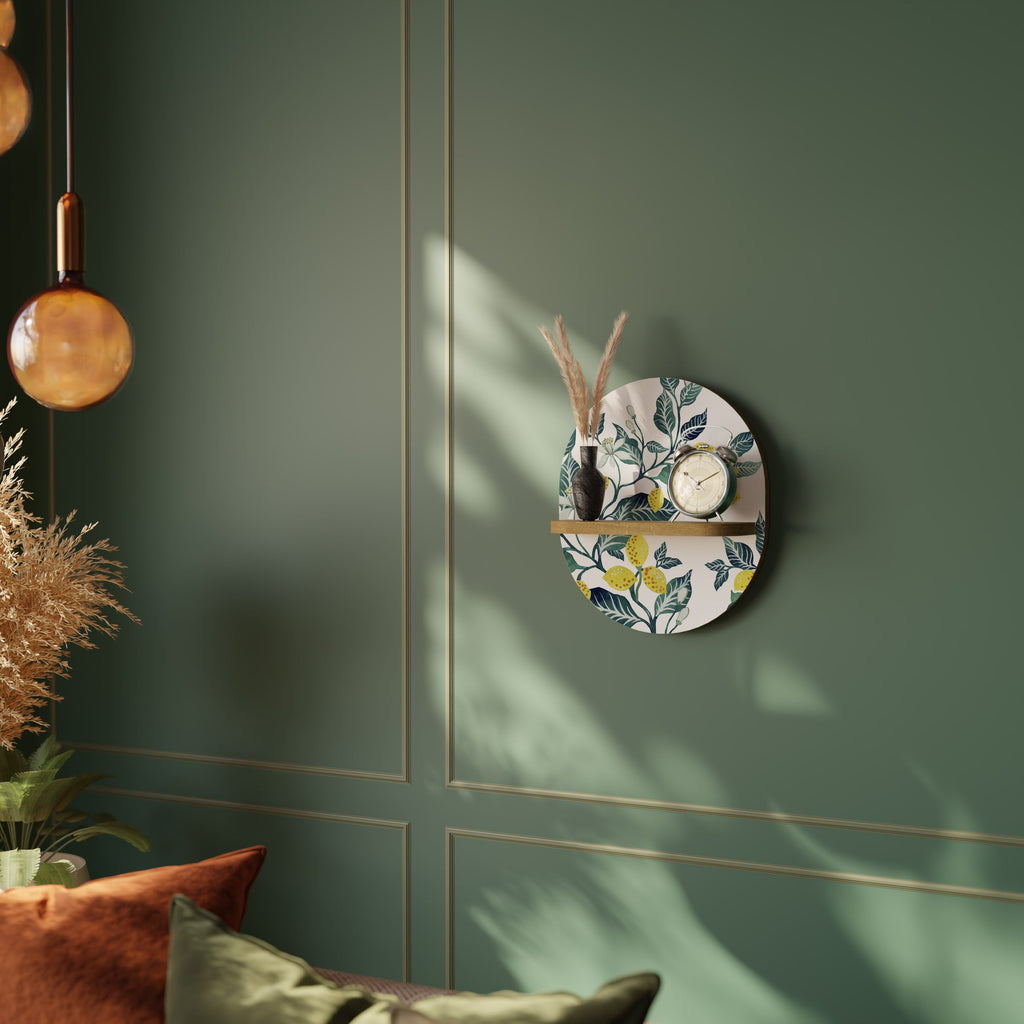 Étagère ovale LEMON TREE effet chêne