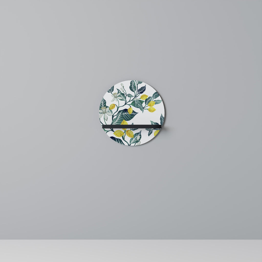 Étagère d'art ronde LEMON TREE en finition noire