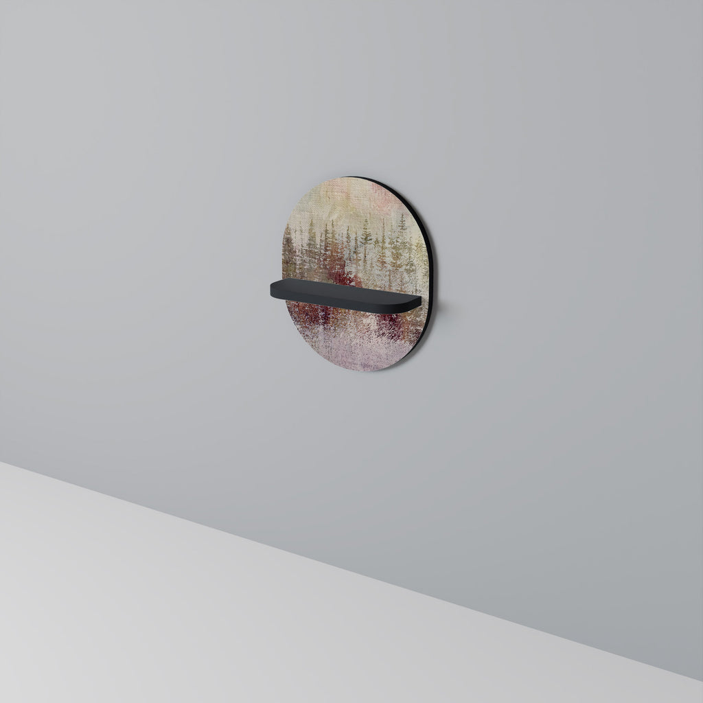 Étagère d'art ovale VEILED SUMMIT en finition noire