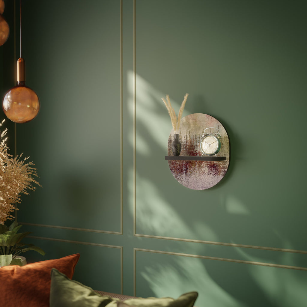 Étagère d'art ovale VEILED SUMMIT en finition noire