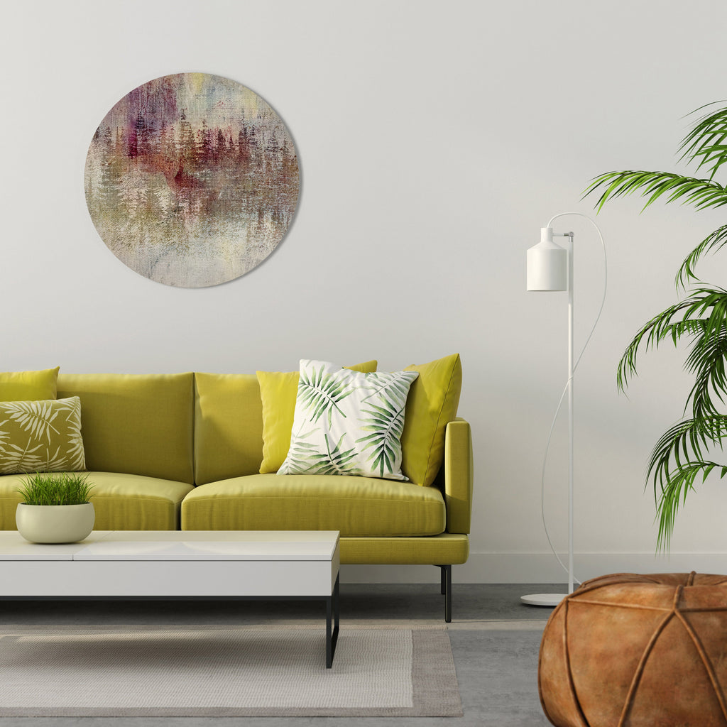 Décoration murale ronde VEILED SUMMIT