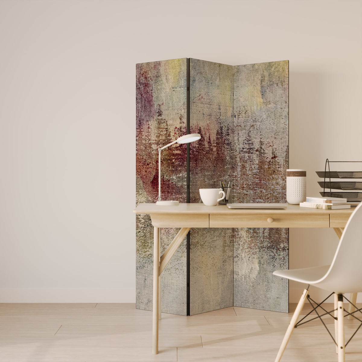 VEILED SUMMIT 3-Panel Room Divider