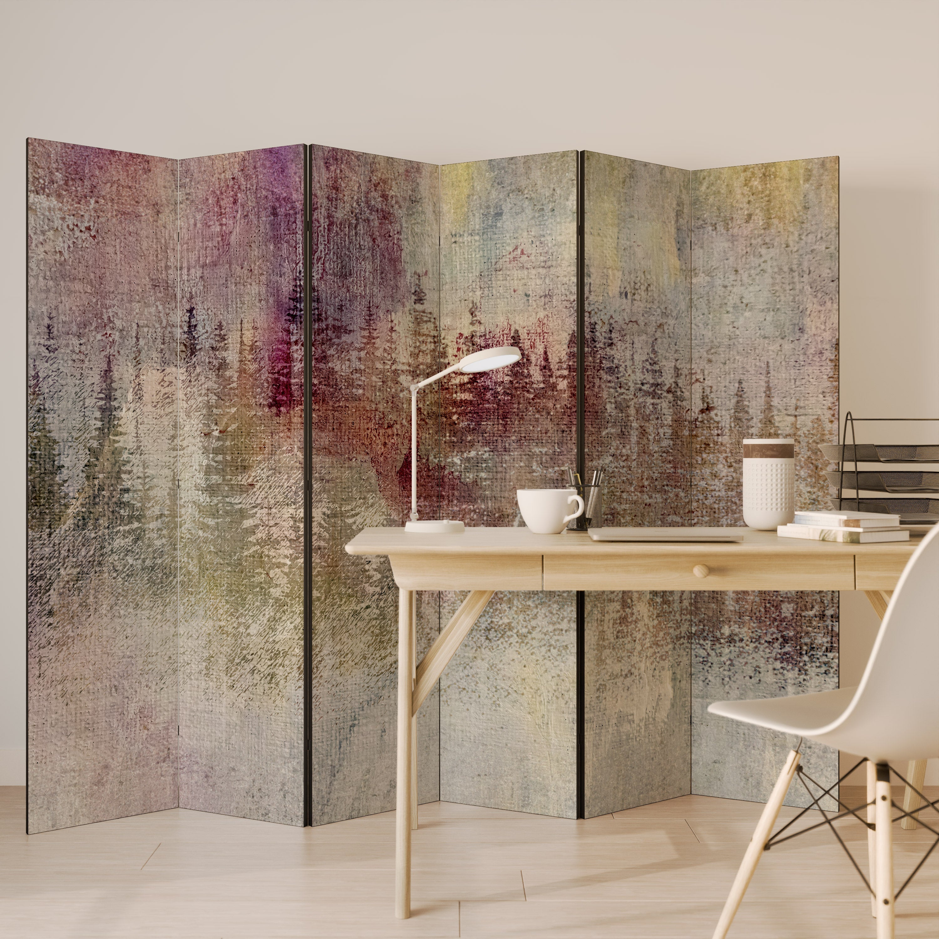 Cloison décorative à 6 panneaux VEILED SUMMIT