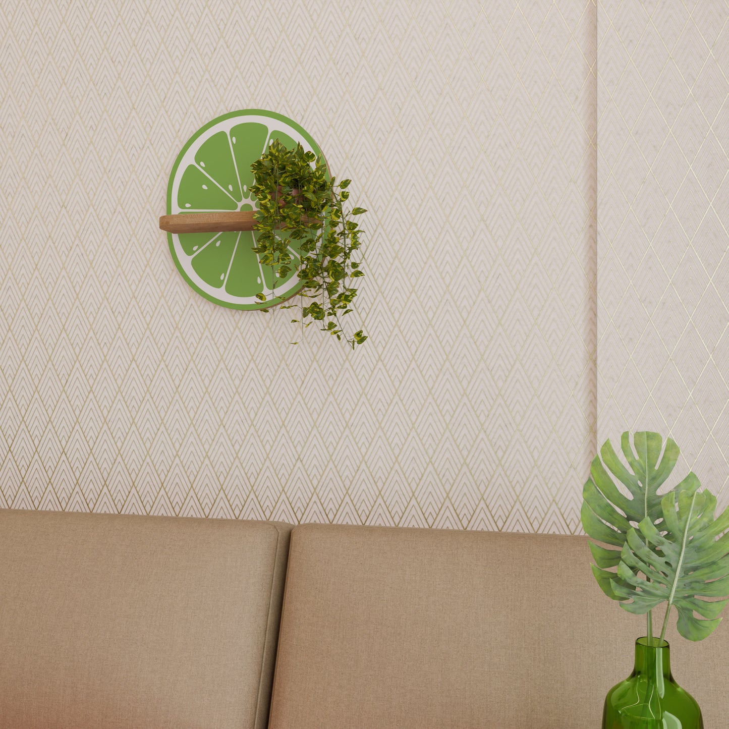REFRESHING LIME Art Shelf