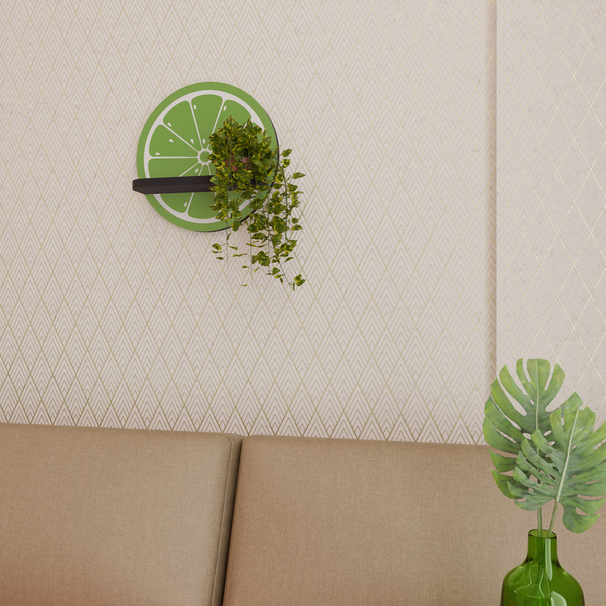 REFRESHING LIME Art Shelf
