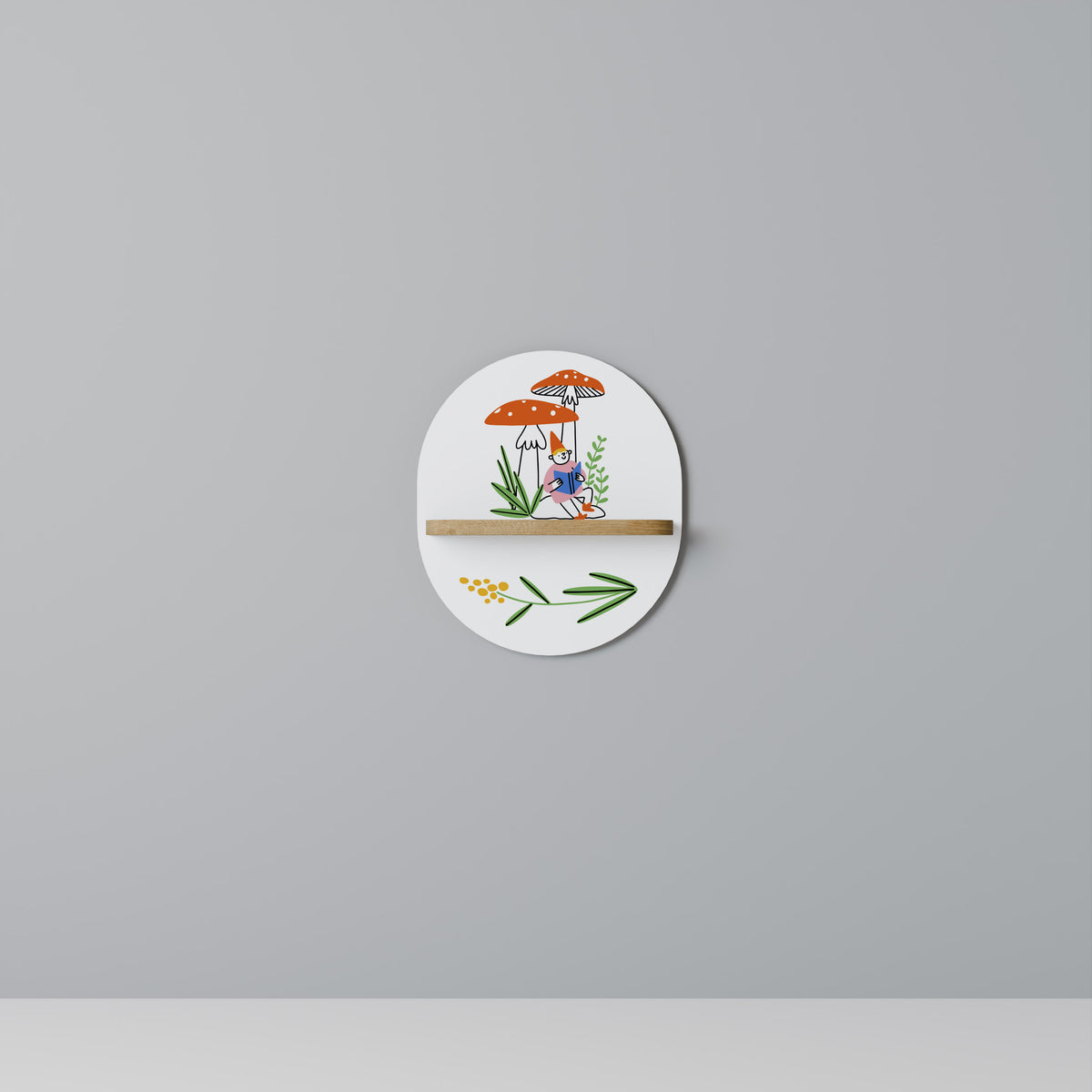GARDEN GNOMES Art Shelf