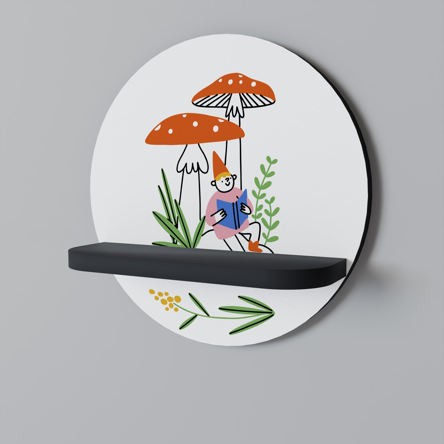 GARDEN GNOMES Art Shelf