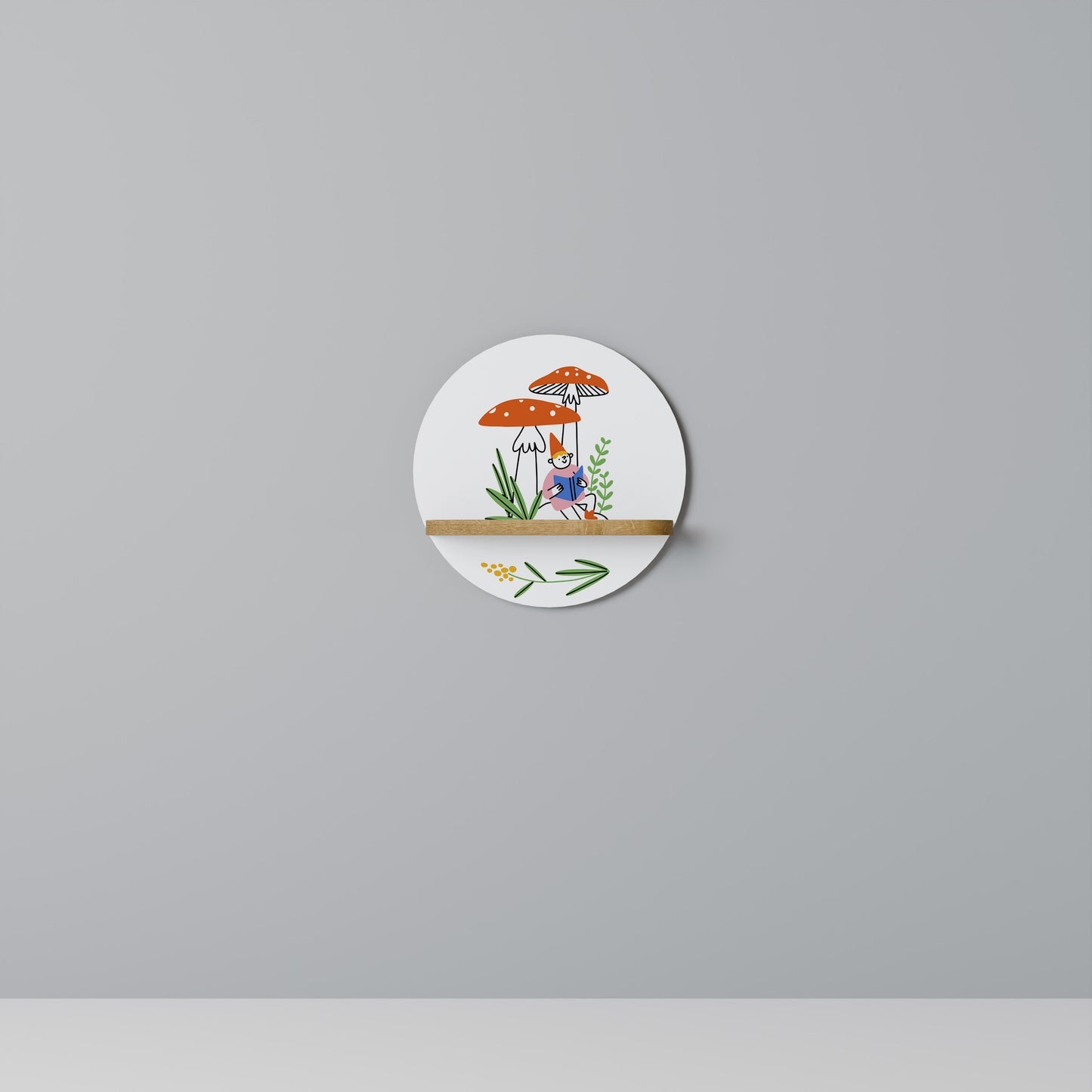 GARDEN GNOMES Art Shelf