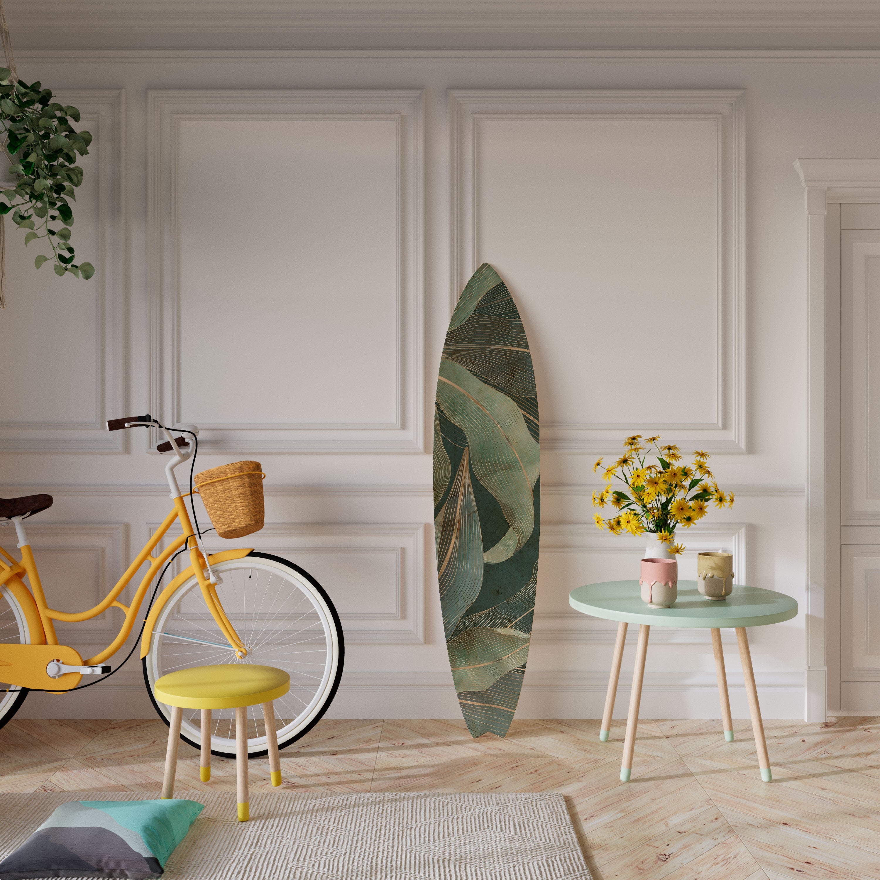 ROYAL GREEN Surfboard Decorative Panel