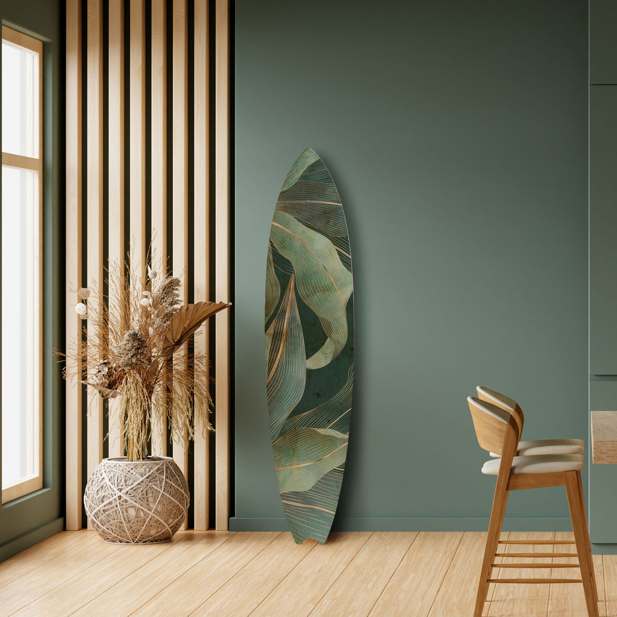 ROYAL GREEN Surfboard Decorative Panel