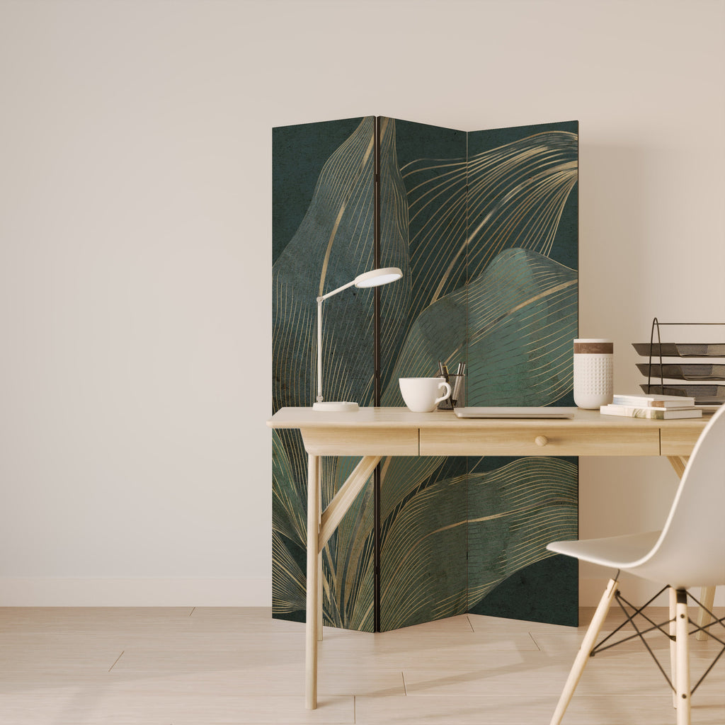 Paravent décoratif à 3 panneaux ROYAL GREEN