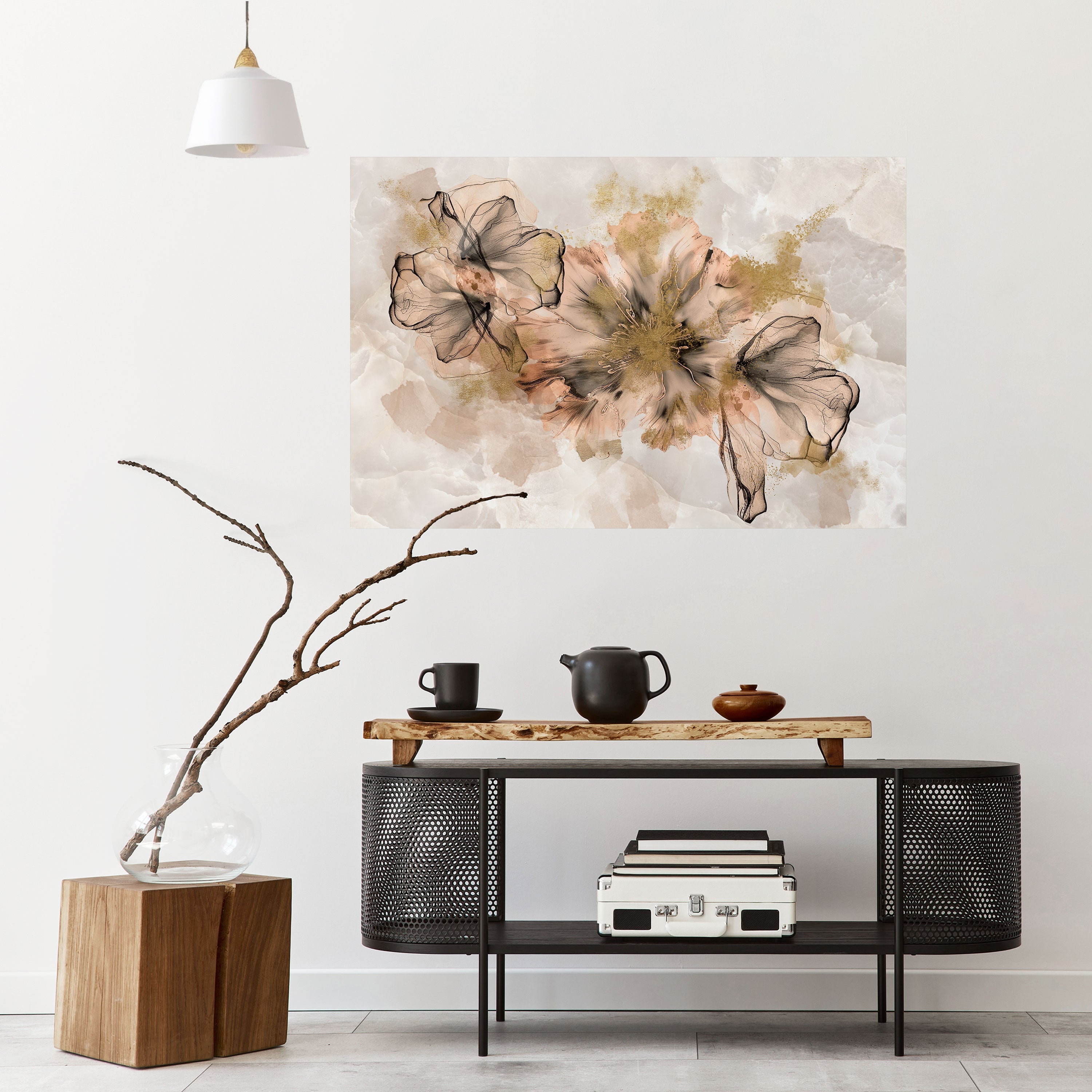 Affiche horizontale autocollante TRANSPARENTE ÉLÉGANCE