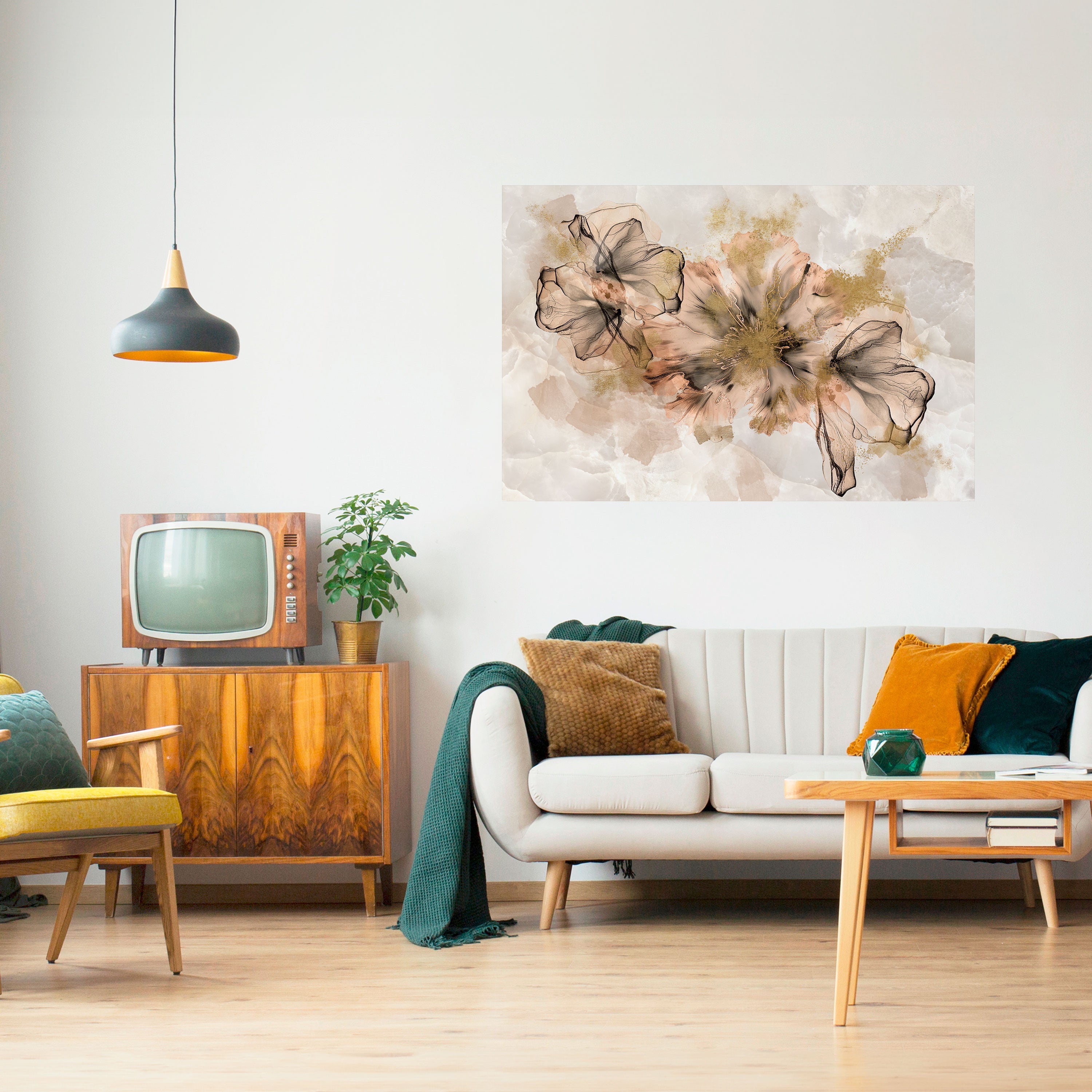 Affiche horizontale autocollante TRANSPARENTE ÉLÉGANCE