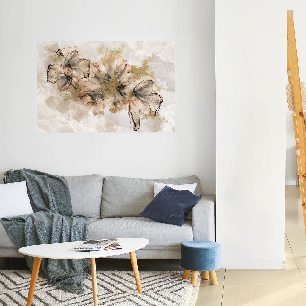 TRANSPARENT ELEGANCE Peel and Stick Horizontal Poster