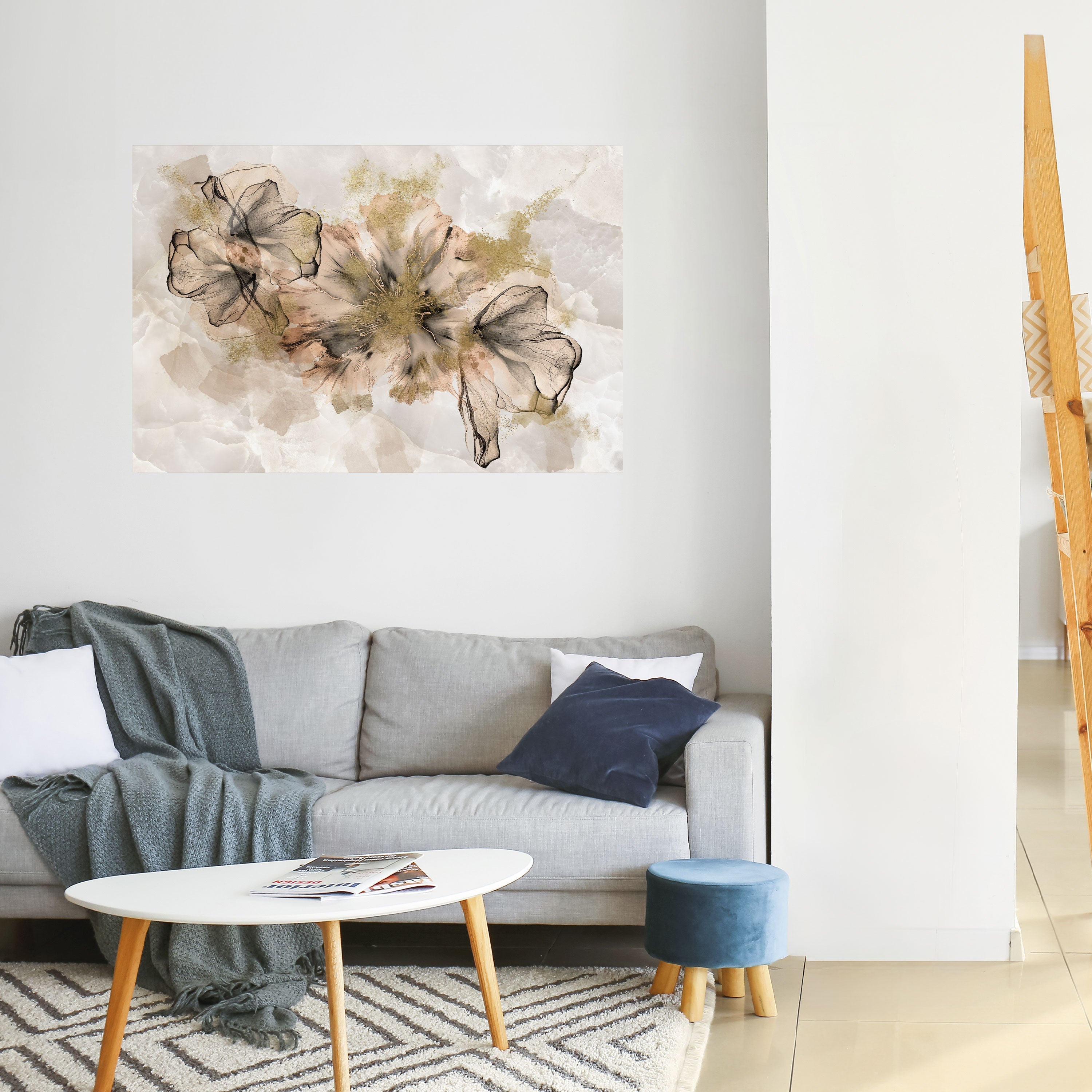 Affiche horizontale autocollante TRANSPARENTE ÉLÉGANCE