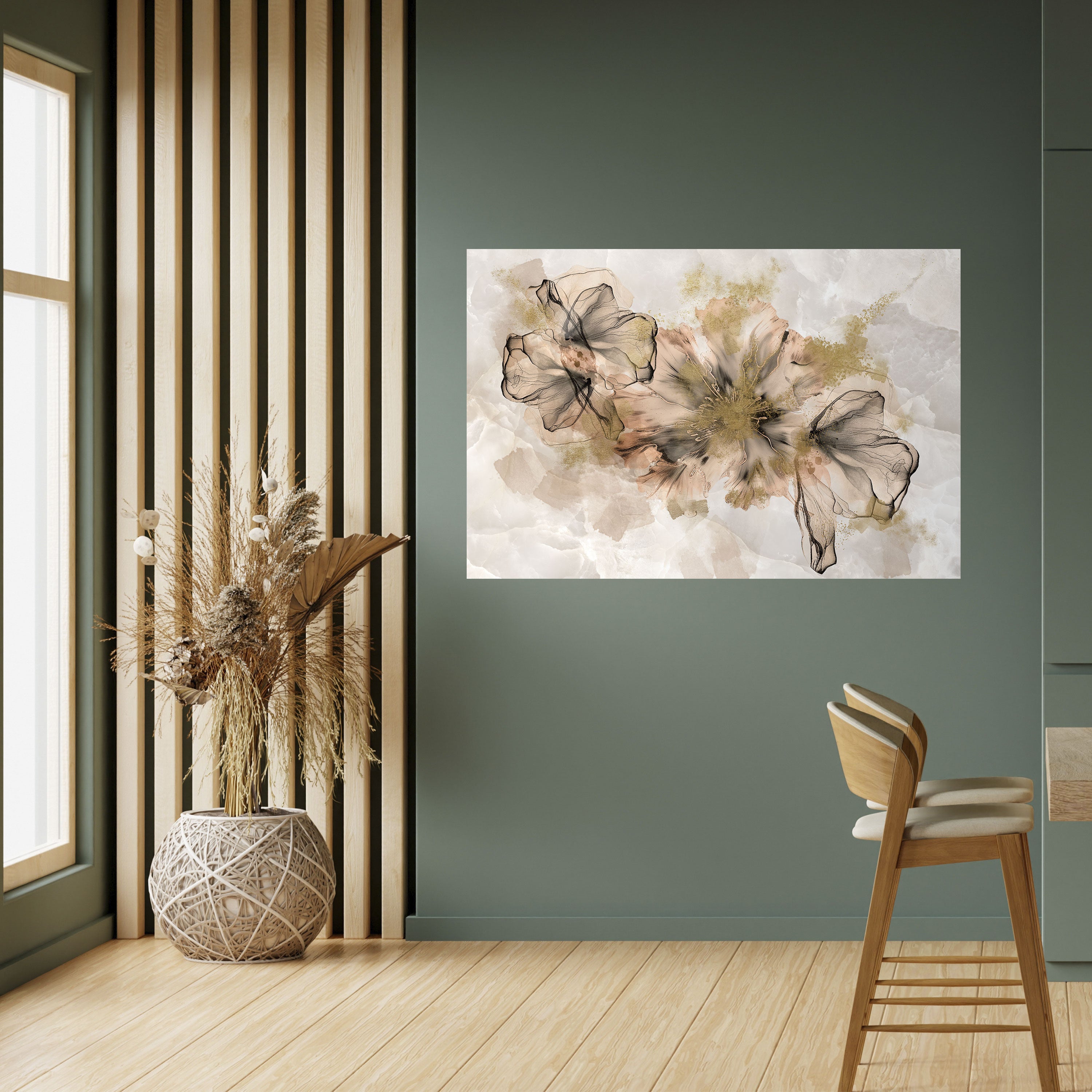 Affiche horizontale autocollante TRANSPARENTE ÉLÉGANCE