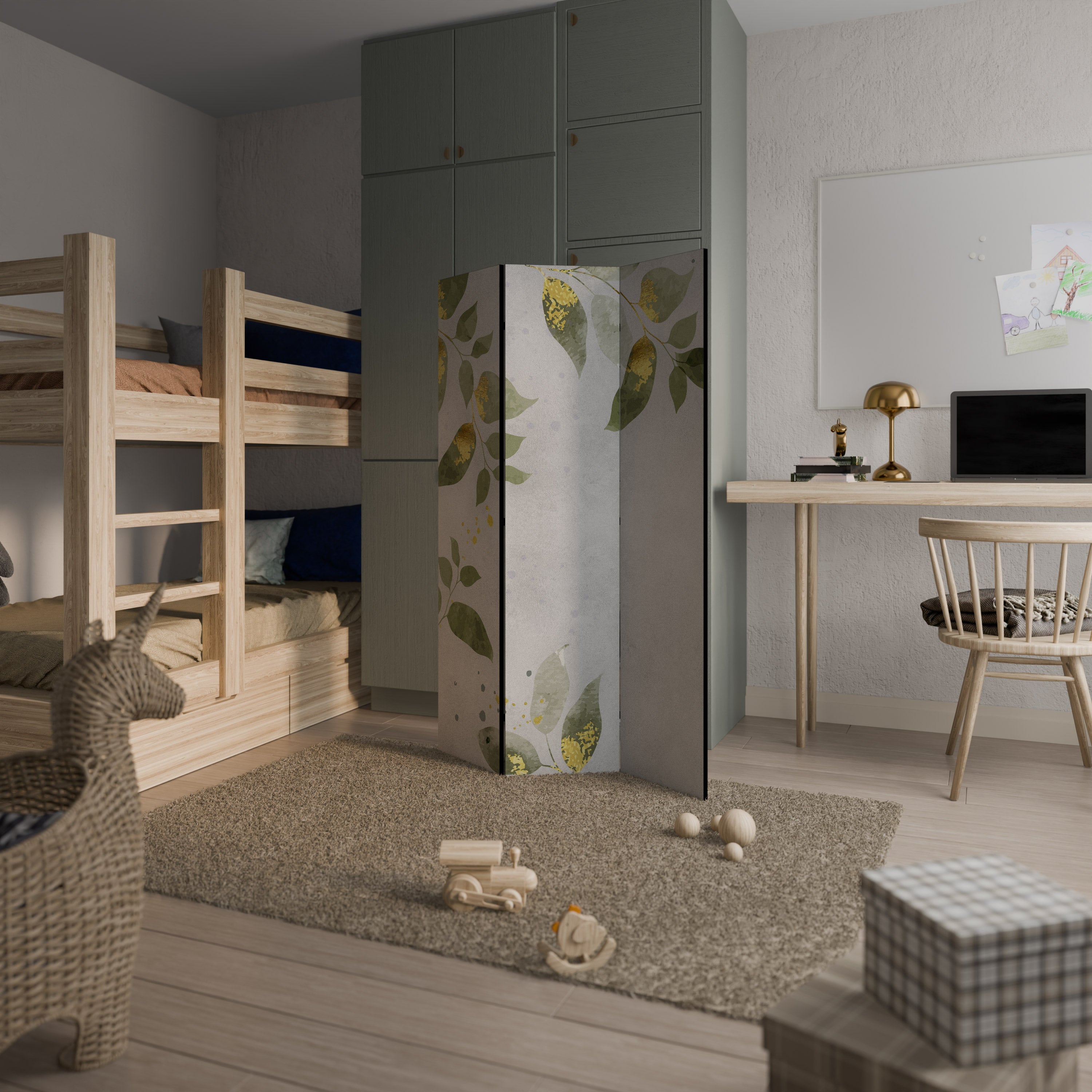 ELEGANT BOTANICS 3-Panel Room Divider