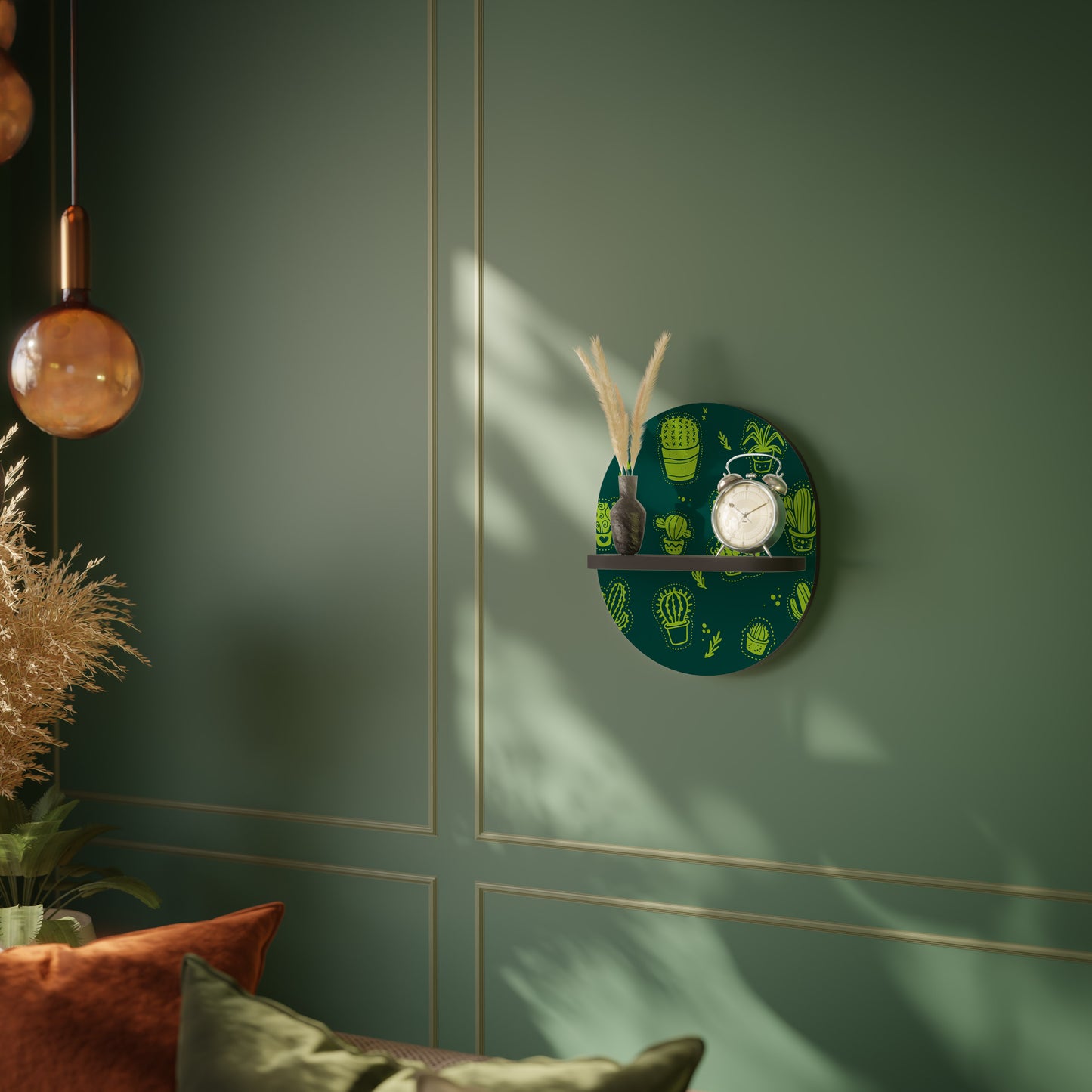 DESERT GREEN Art Shelf
