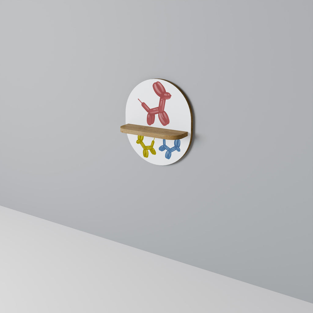 Étagère ovale effet chêne CHILDHOOD MEMORY