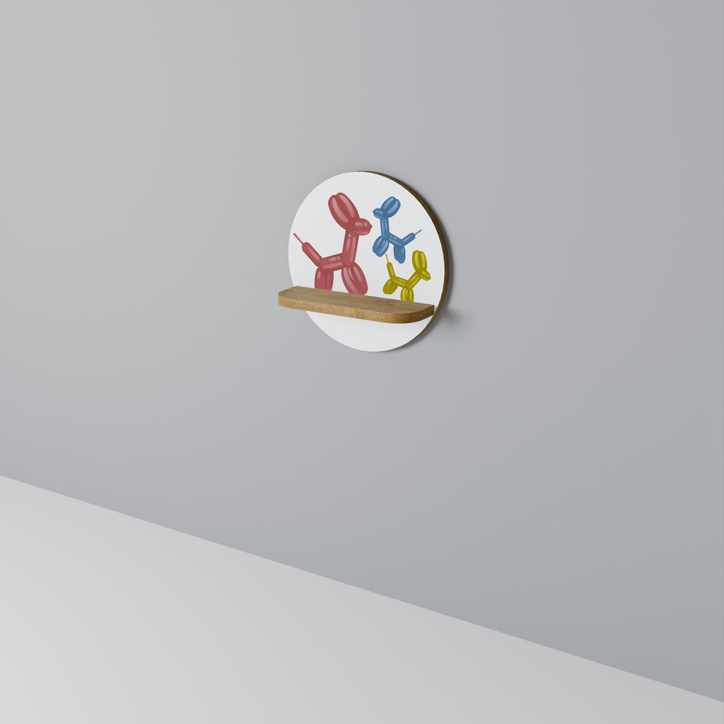 Étagère ronde effet chêne CHILDHOOD MEMORY