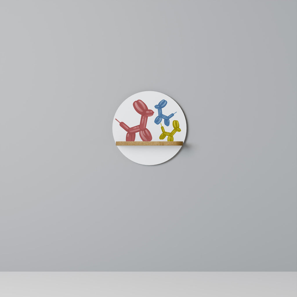 Étagère ronde effet chêne CHILDHOOD MEMORY