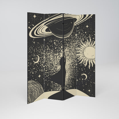 MYSTIC UNIVERSE 4-Panel Room Divider