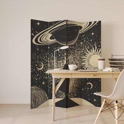 MYSTIC UNIVERSE 4-Panel Room Divider