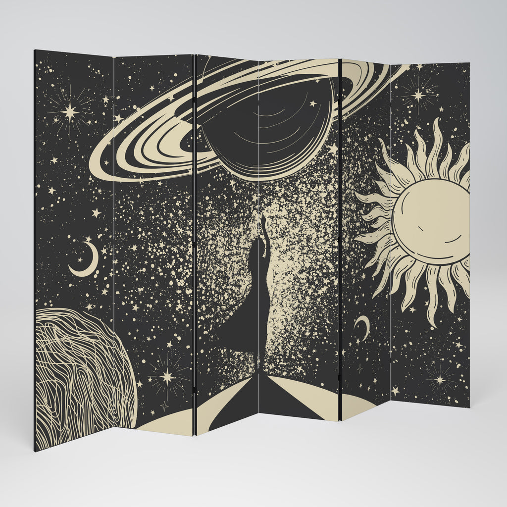 MYSTIC UNIVERSE 6-Panel Room Divider