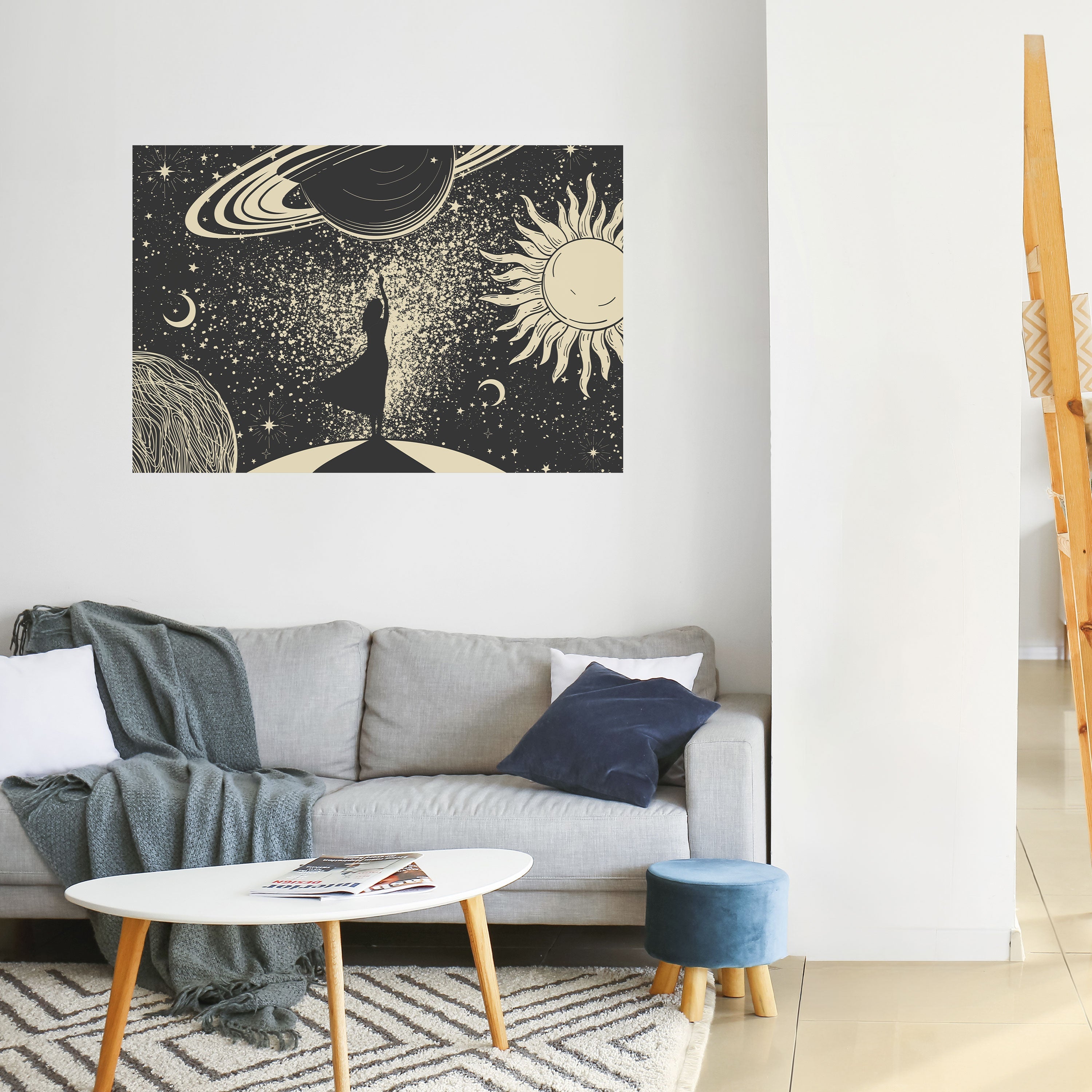 Affiche horizontale autocollante MYSTIC UNIVERSE