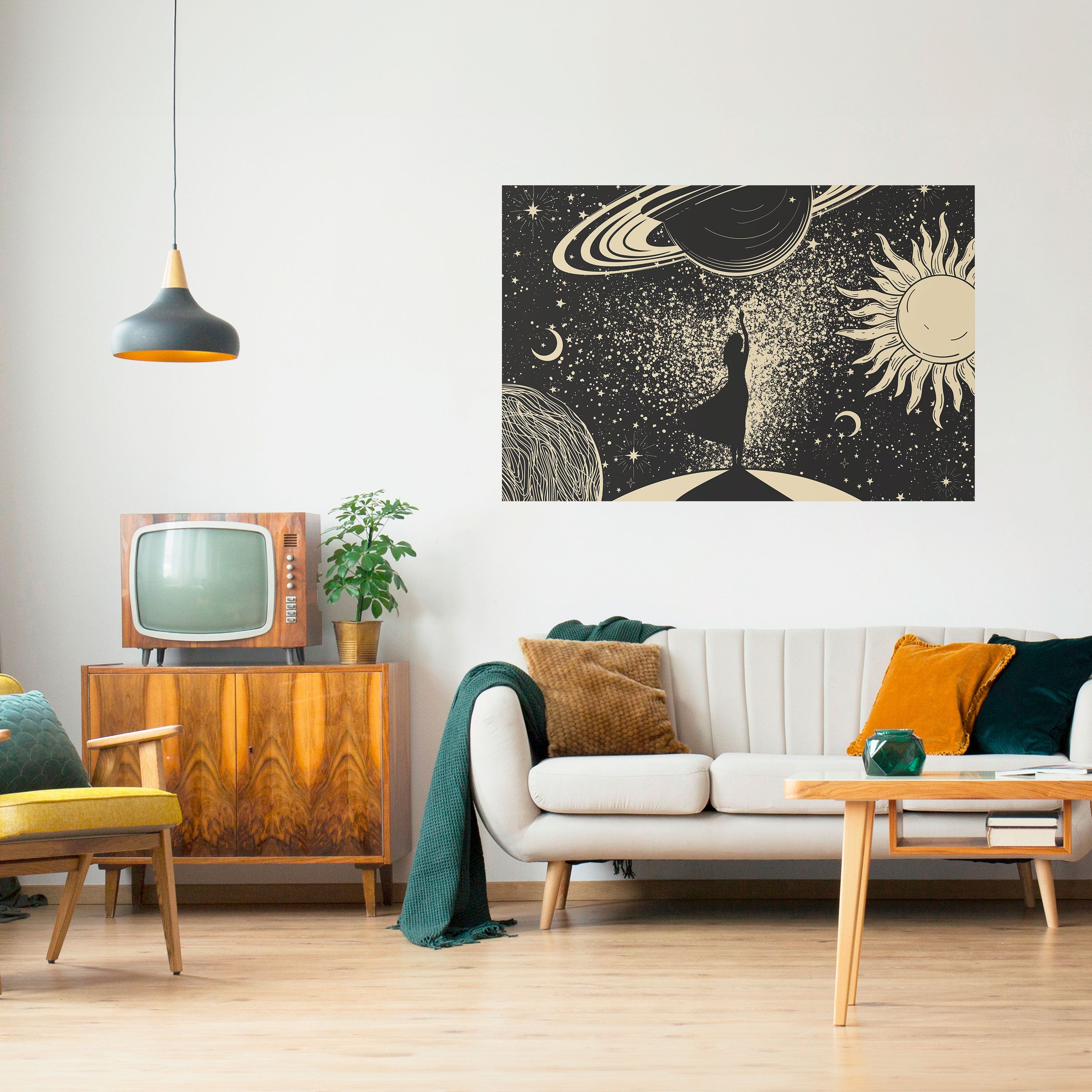 Affiche horizontale autocollante MYSTIC UNIVERSE