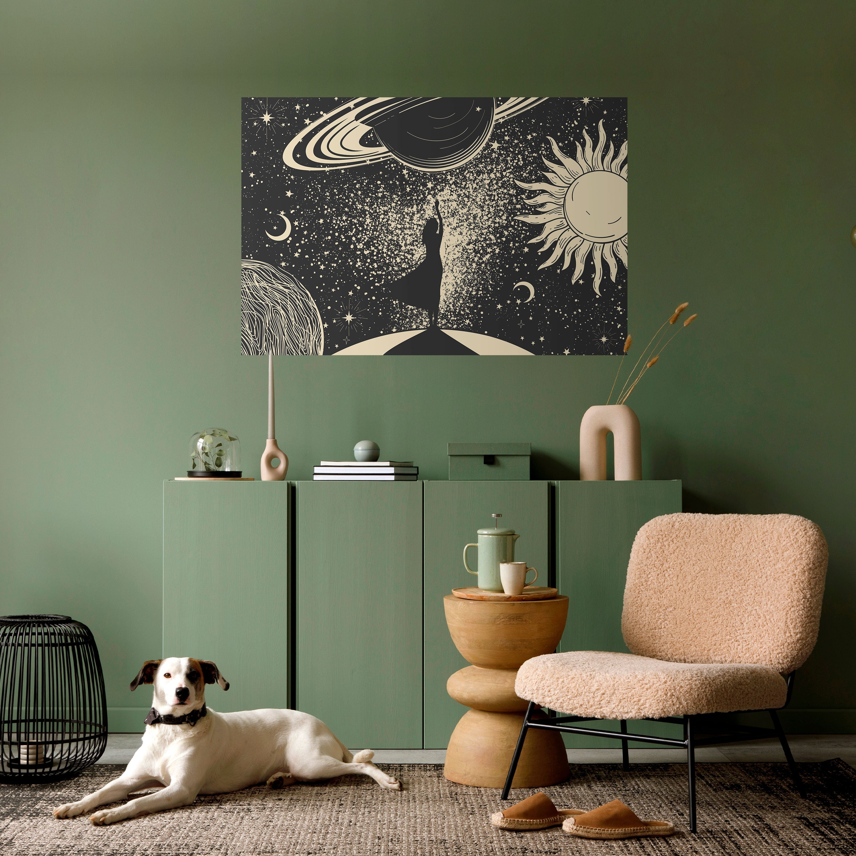 Affiche horizontale autocollante MYSTIC UNIVERSE