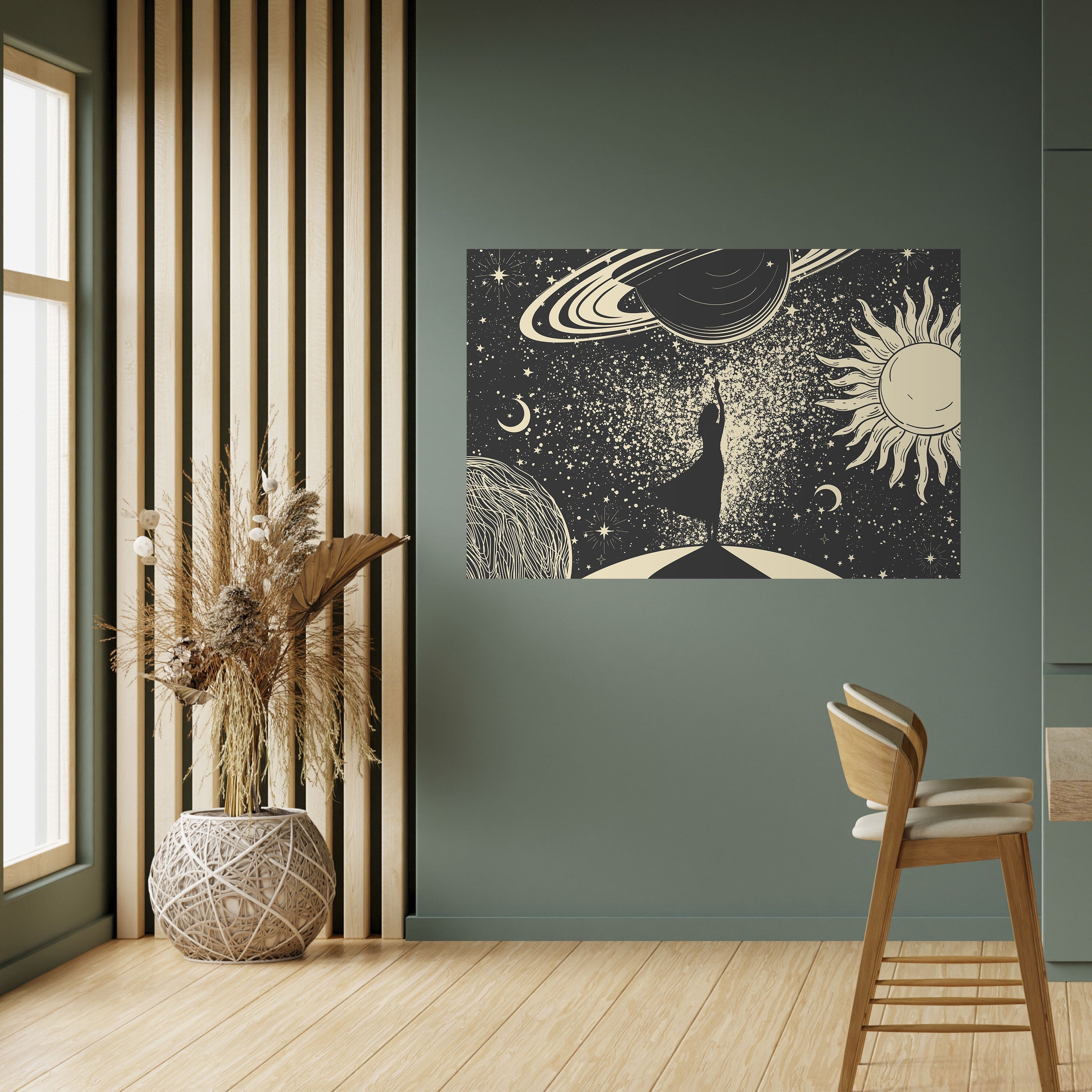 Affiche horizontale autocollante MYSTIC UNIVERSE