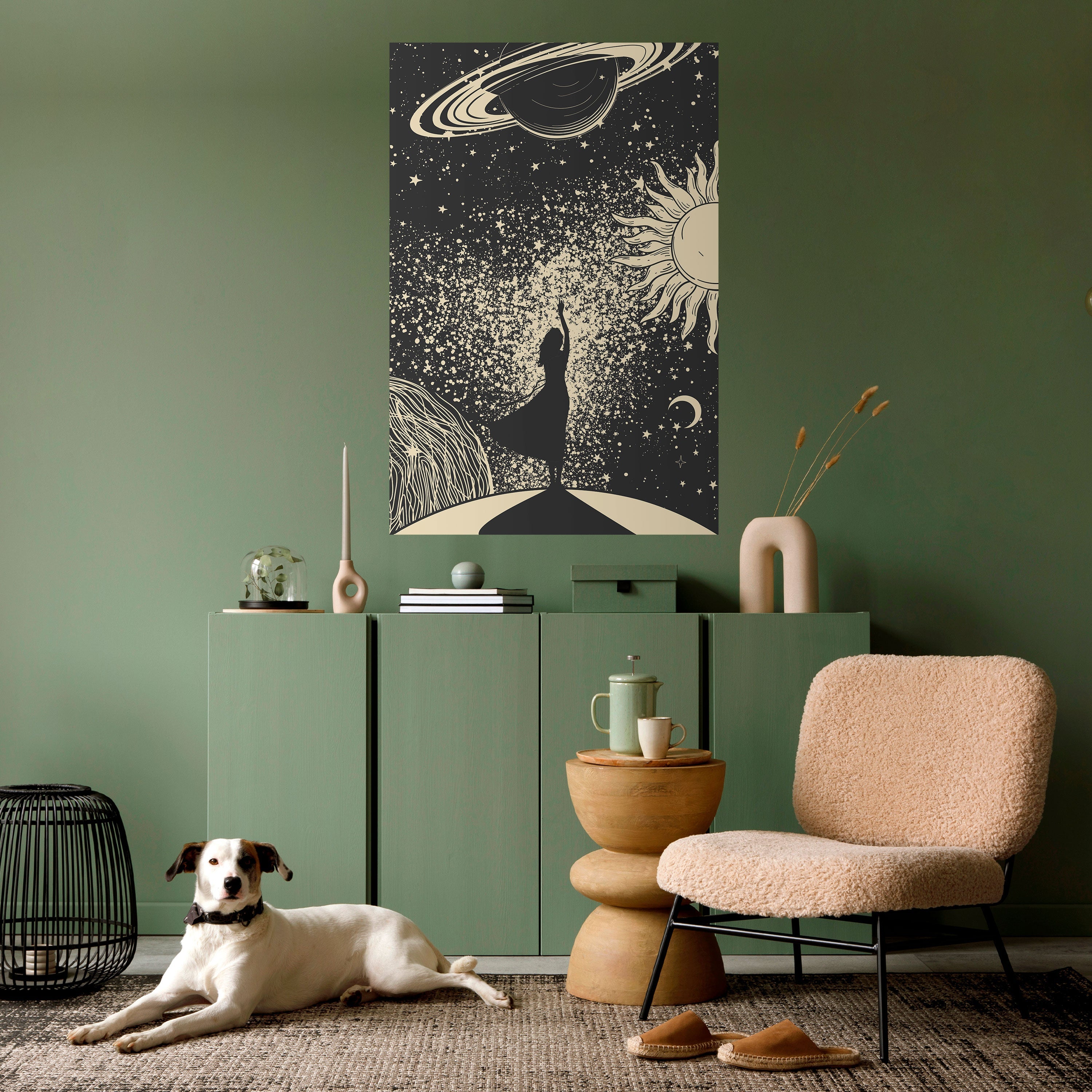 Affiche verticale autocollante MYSTIC UNIVERSE