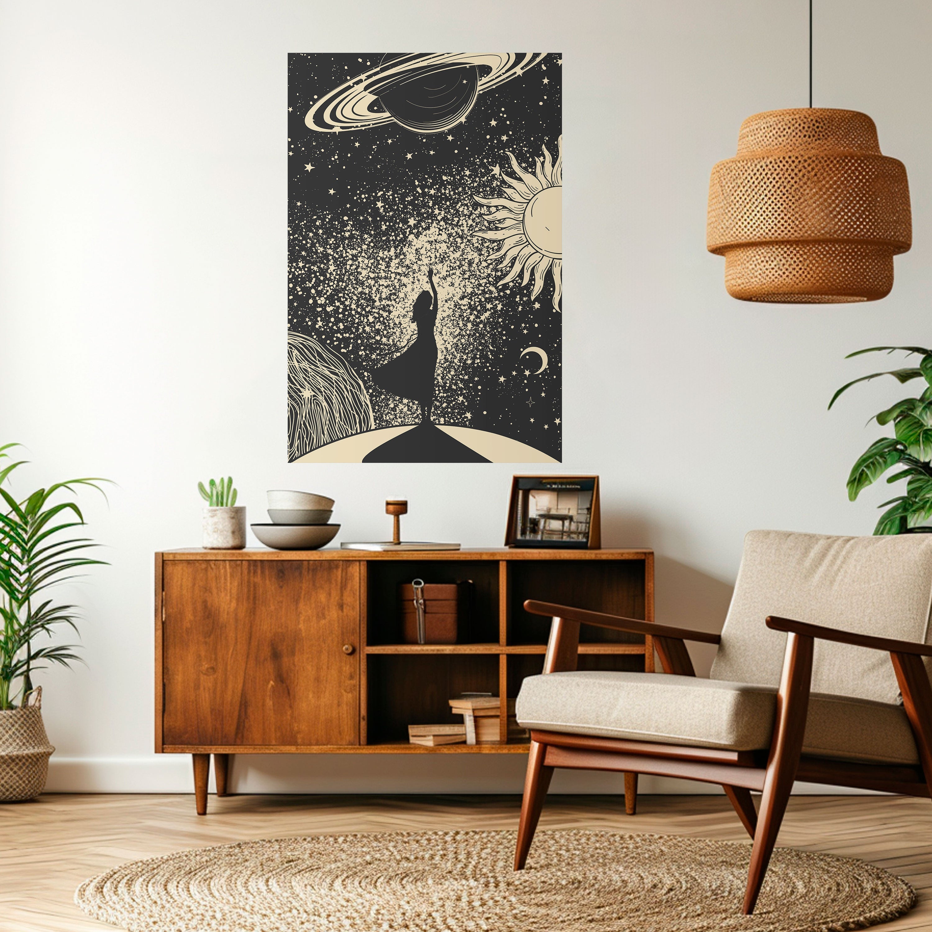 Affiche verticale autocollante MYSTIC UNIVERSE