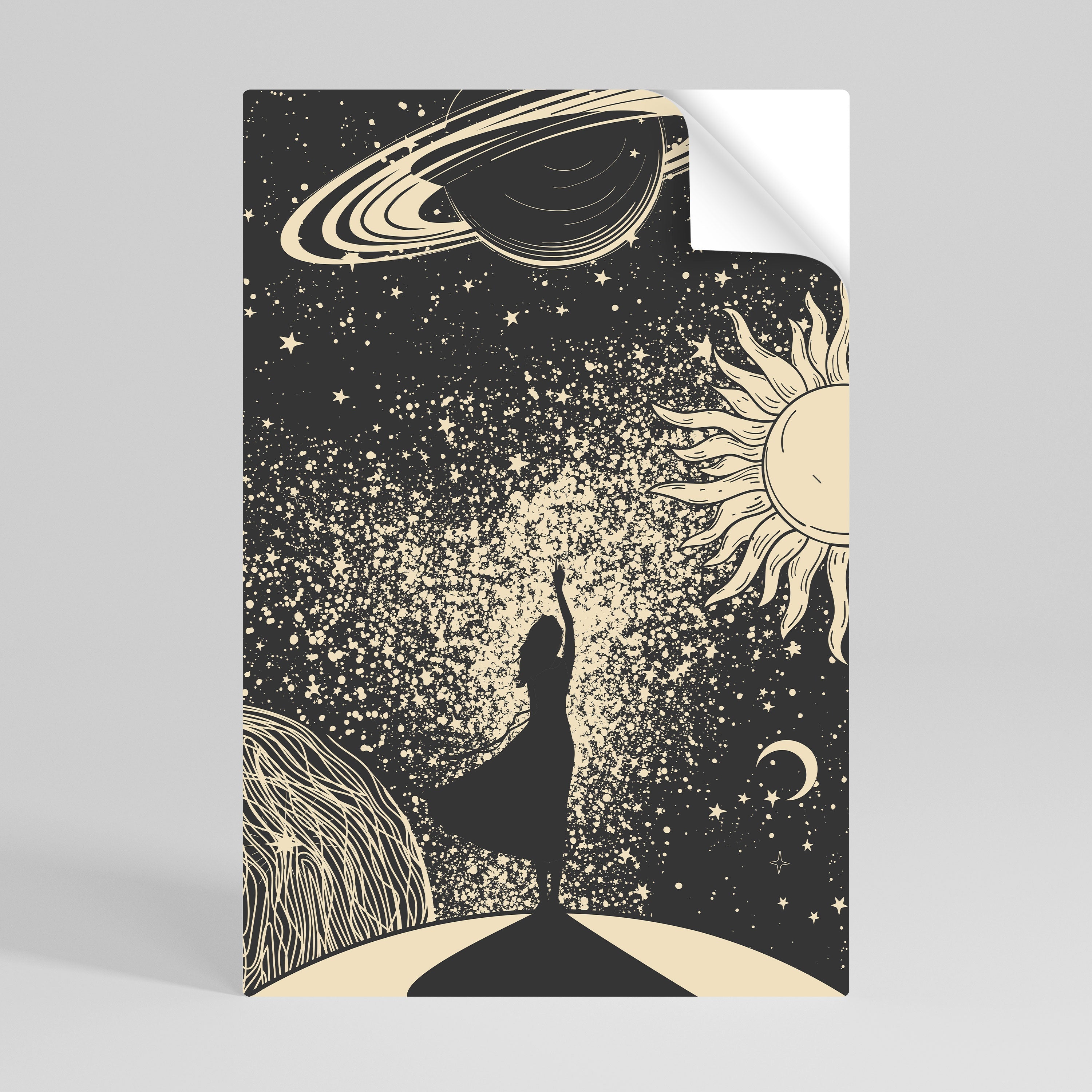 Affiche verticale autocollante MYSTIC UNIVERSE