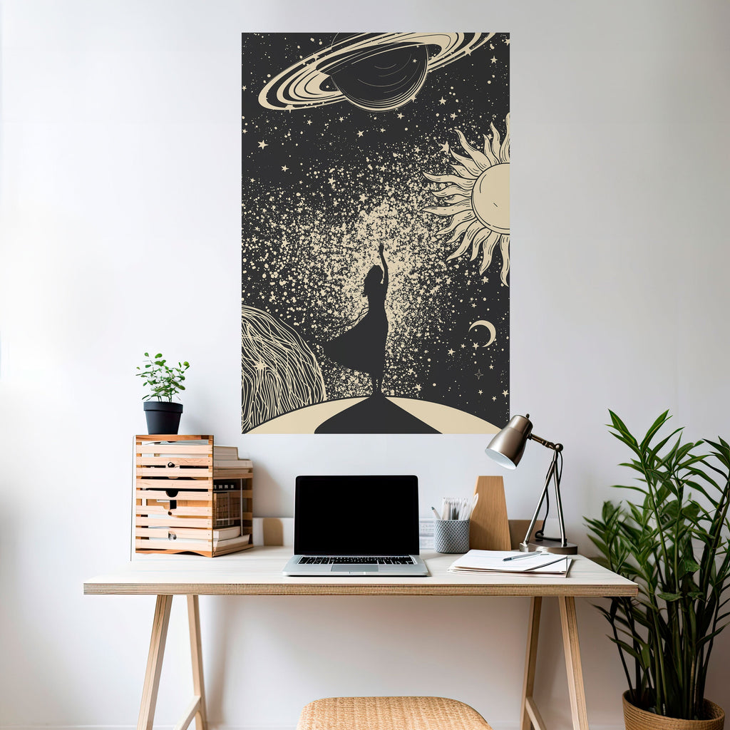 Affiche verticale autocollante MYSTIC UNIVERSE