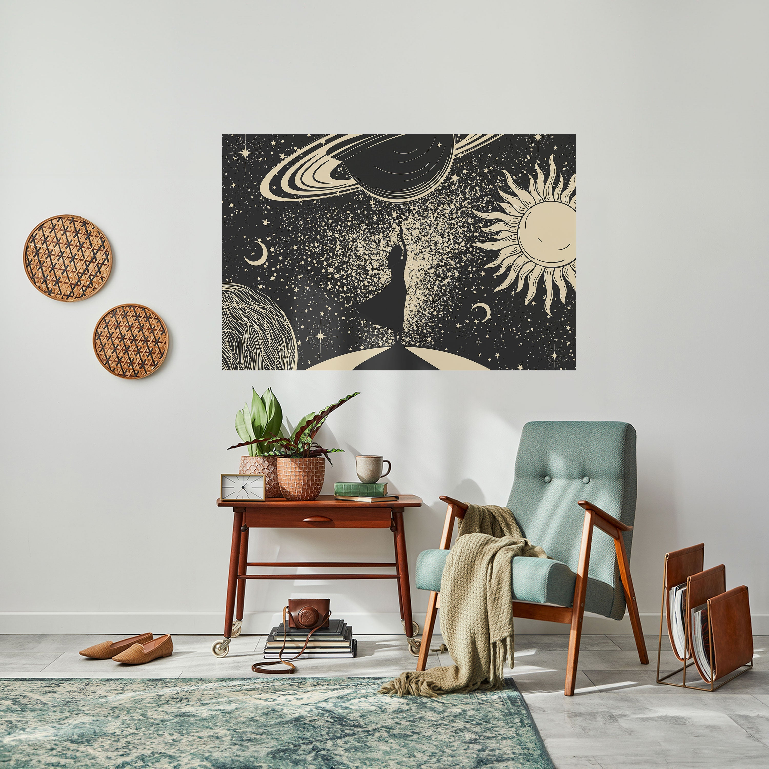 Affiche horizontale autocollante MYSTIC UNIVERSE