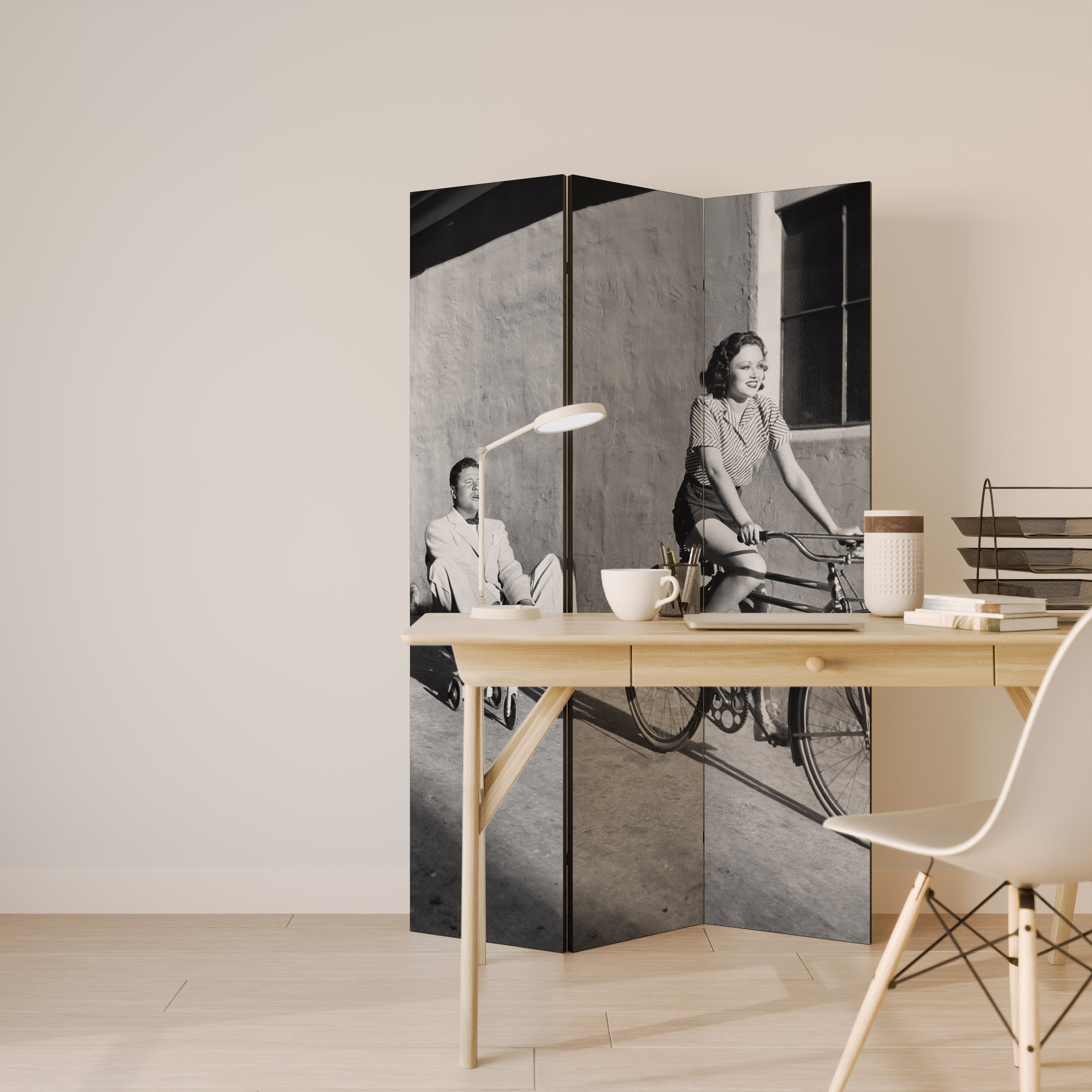 HAPPY JOURNEY 3-Panel Room Divider