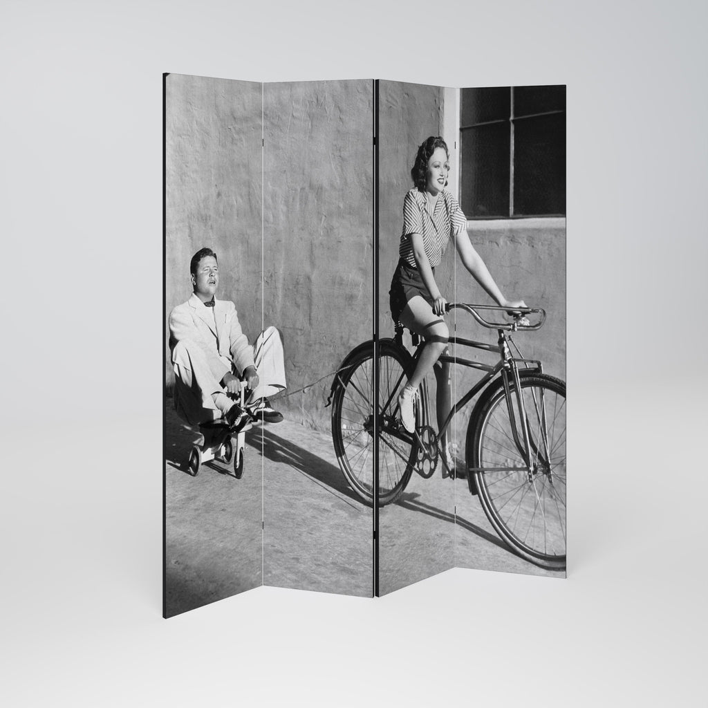 Paravent décoratif à 4 panneaux HAPPY JOURNEY