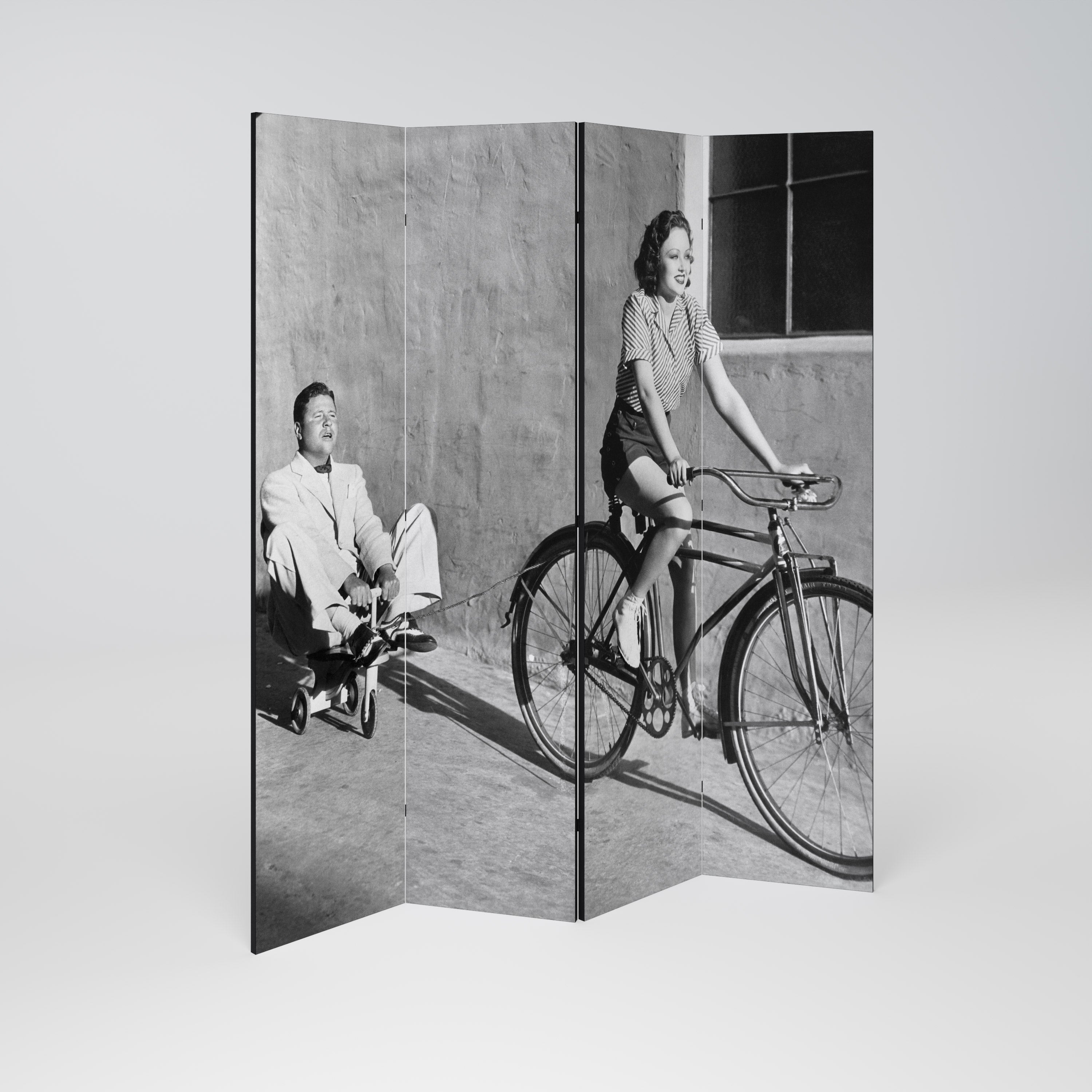 Paravent décoratif à 4 panneaux HAPPY JOURNEY