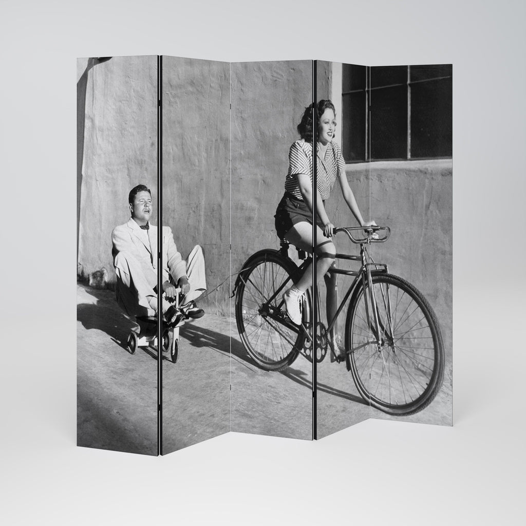 Paravent décoratif à 5 panneaux HAPPY JOURNEY