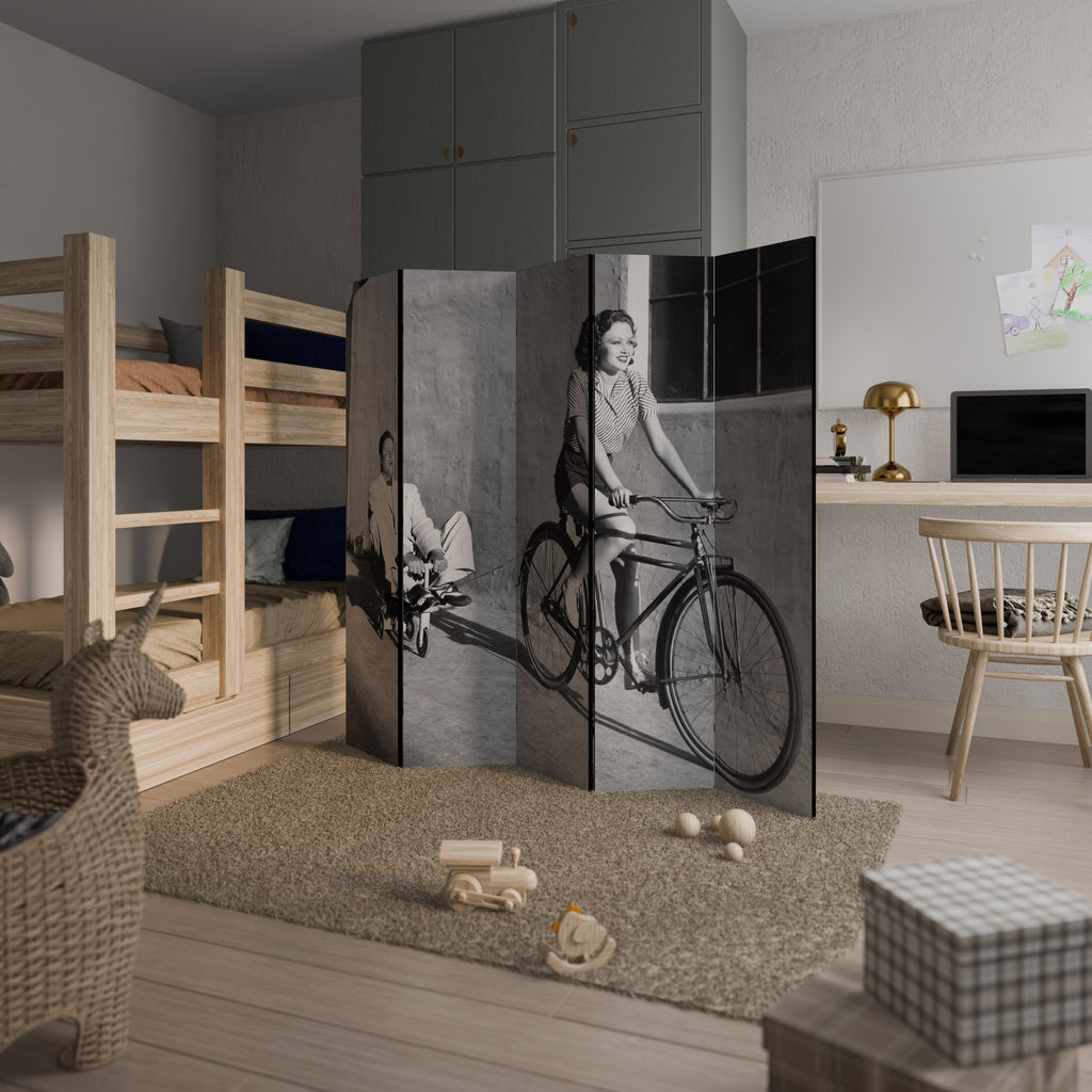 Paravent décoratif à 5 panneaux HAPPY JOURNEY