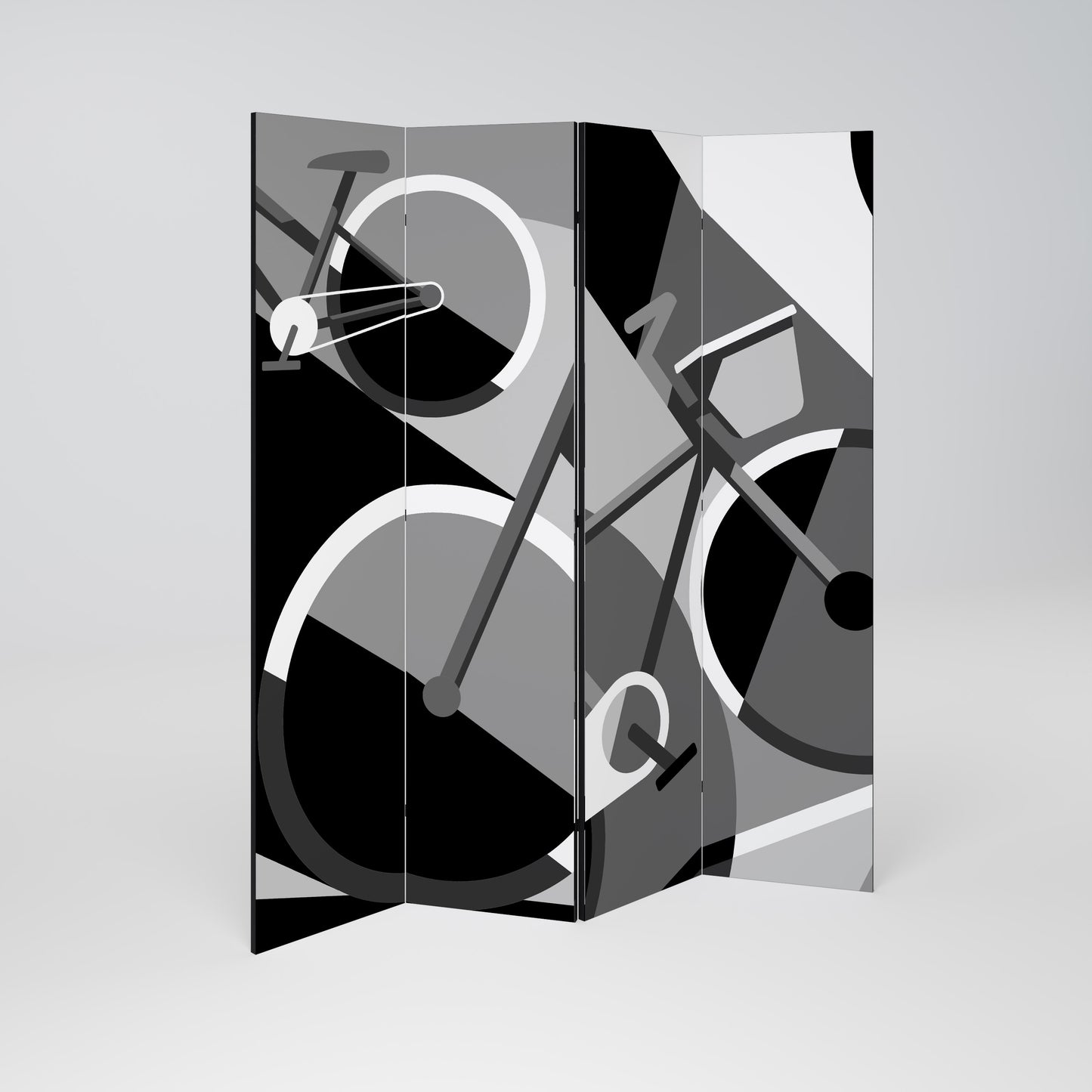 BIKE ENERGY 4-Panel Room Divider