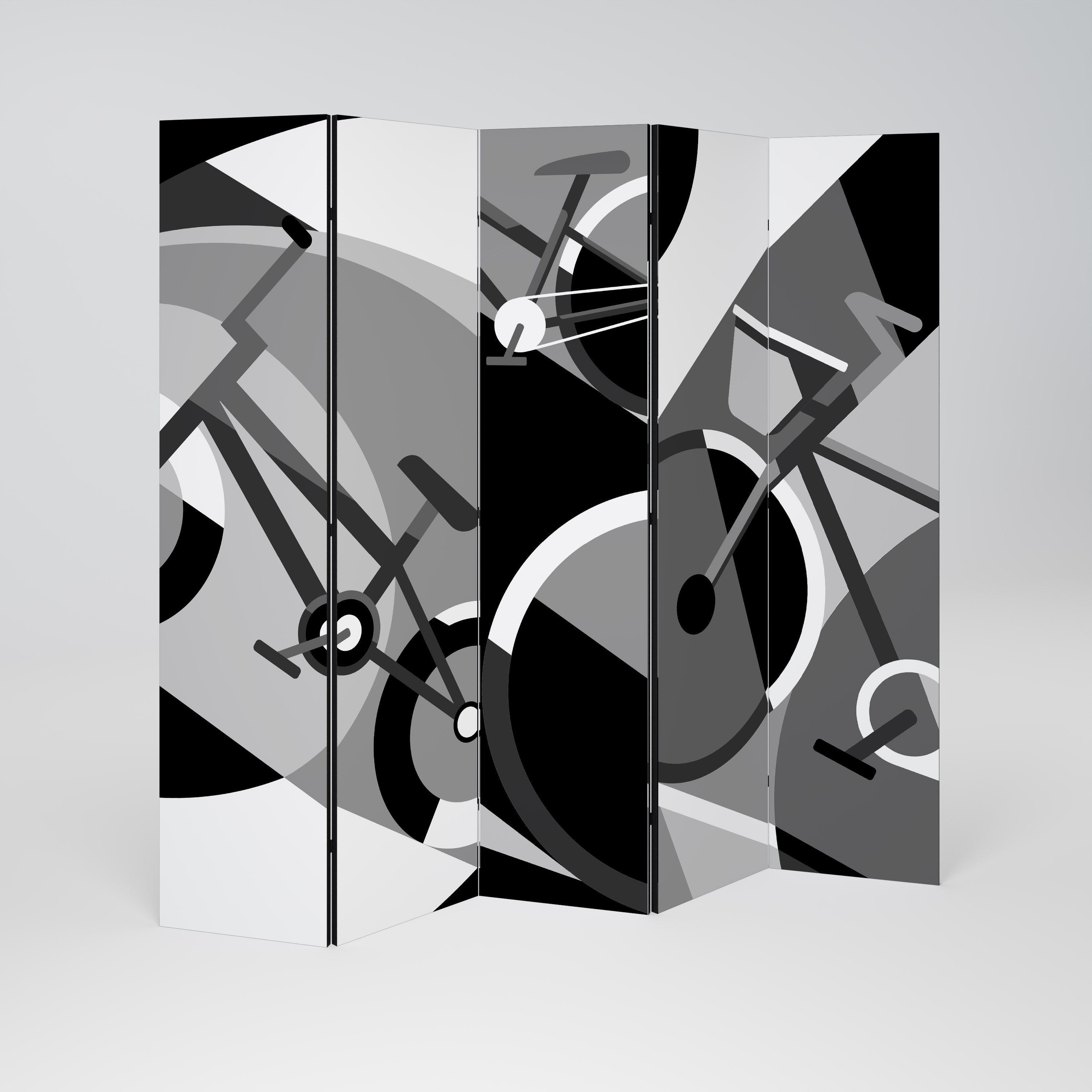 BIKE ENERGY Séparateur de pièce décoratif à 5 panneaux