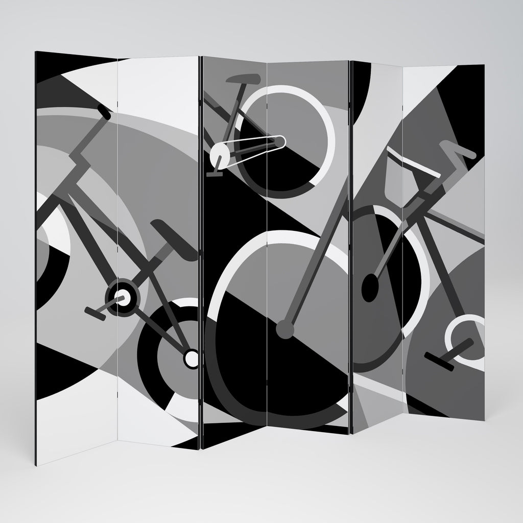 BIKE ENERGY Séparateur de pièce décoratif à 6 panneaux