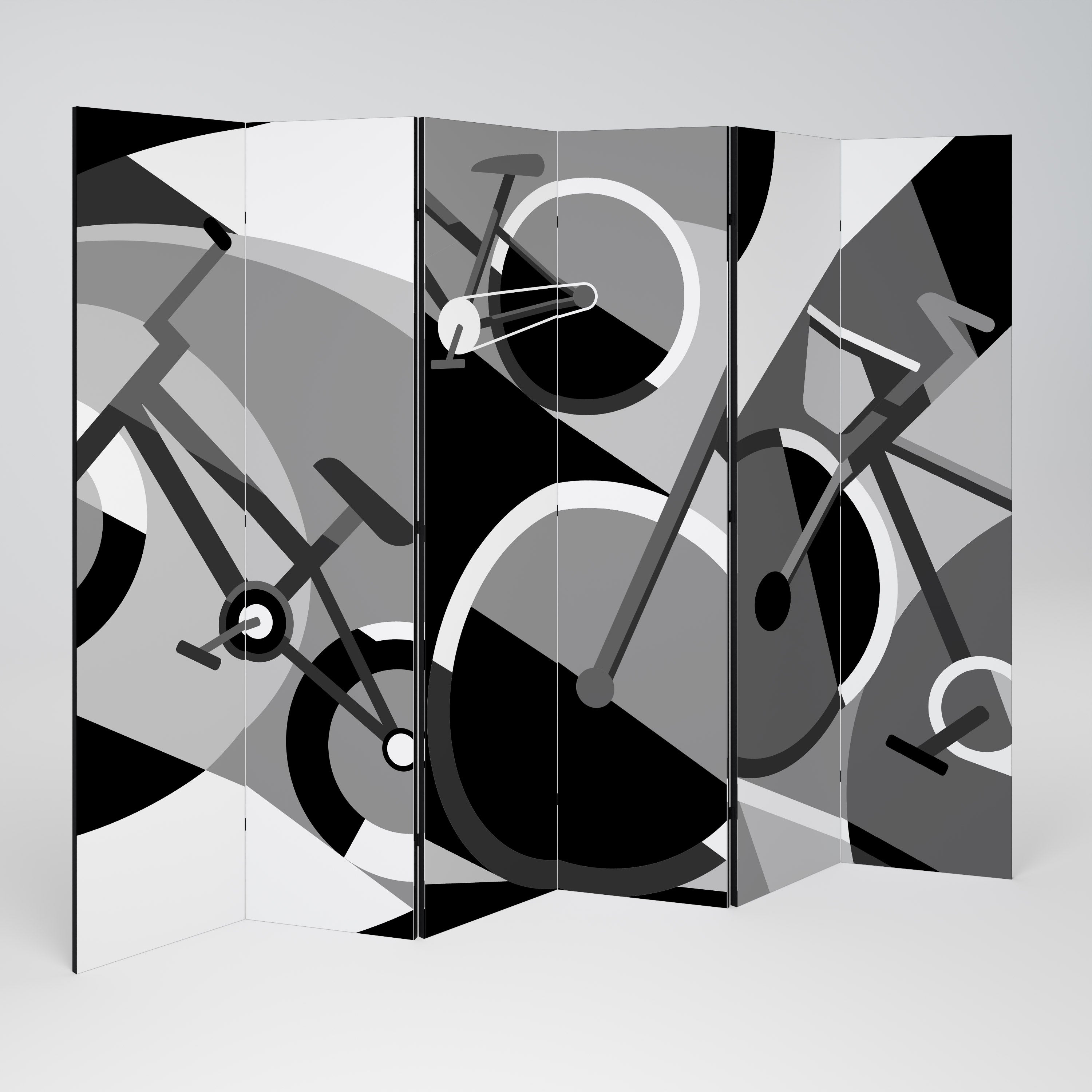 BIKE ENERGY Séparateur de pièce décoratif à 6 panneaux