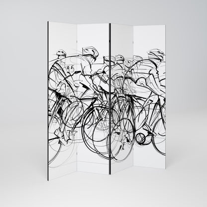 CYCLING COMPETITION 4-Panel Room Divider